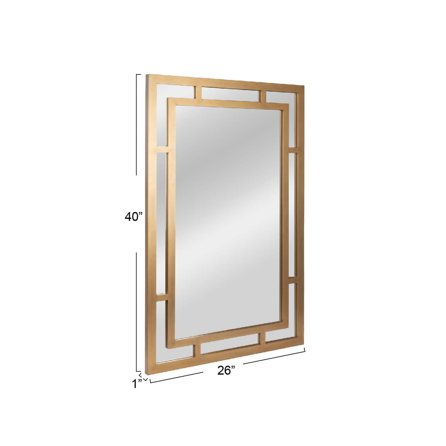 Hello Honey&#xAE; 40&#x22; Geometric Art Deco Glass Wall Mirror