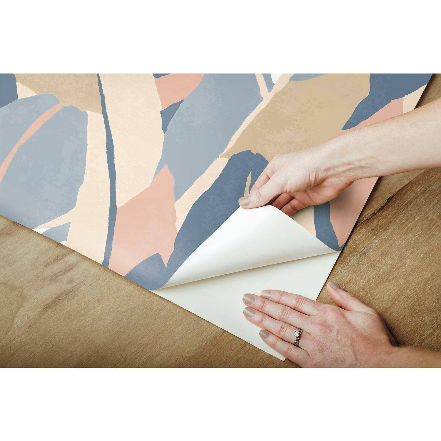 RoomMates Hearts of Palm Peel & Stick Wallpaper