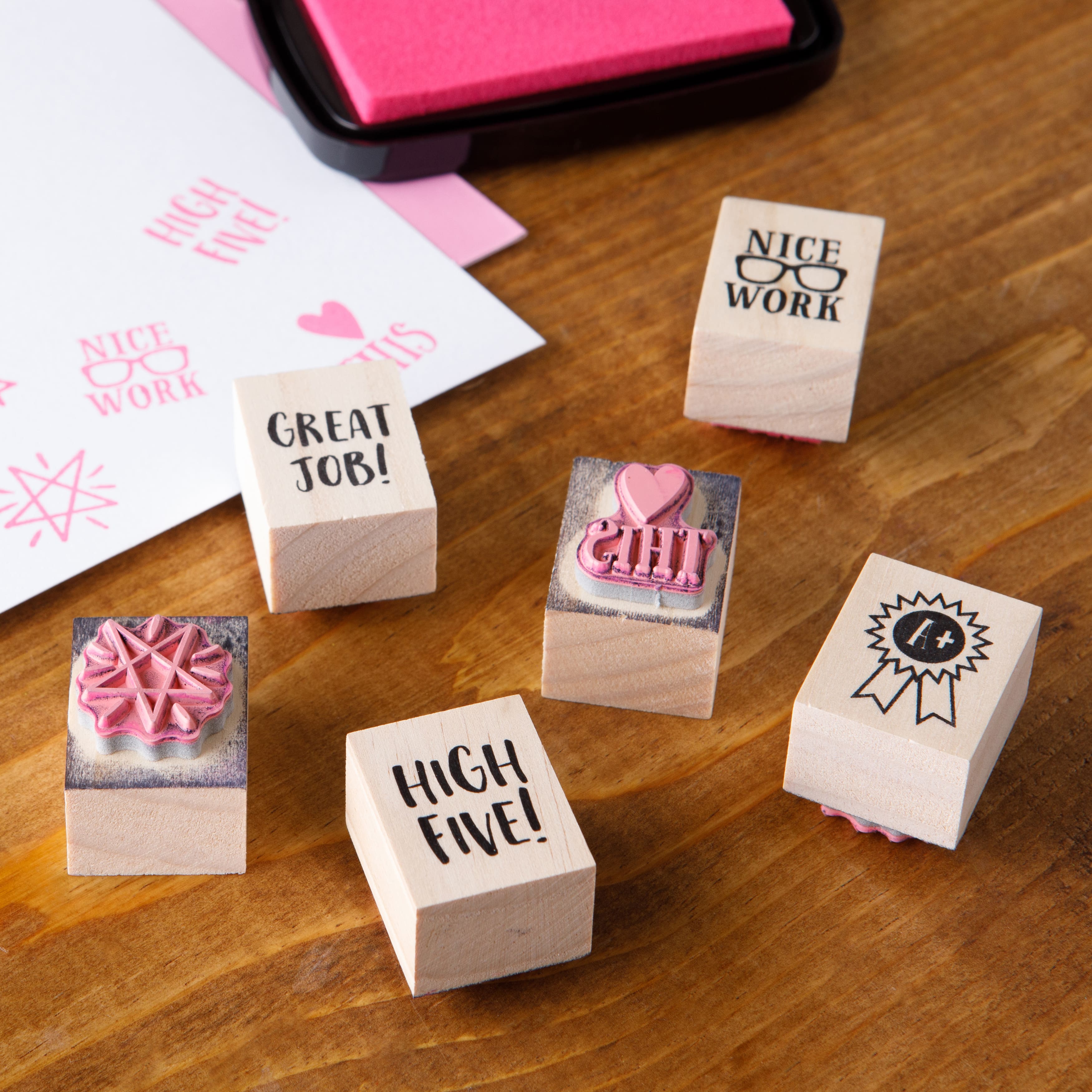 6 Pack: Nice Work Wood Stamp Set by Recollections™