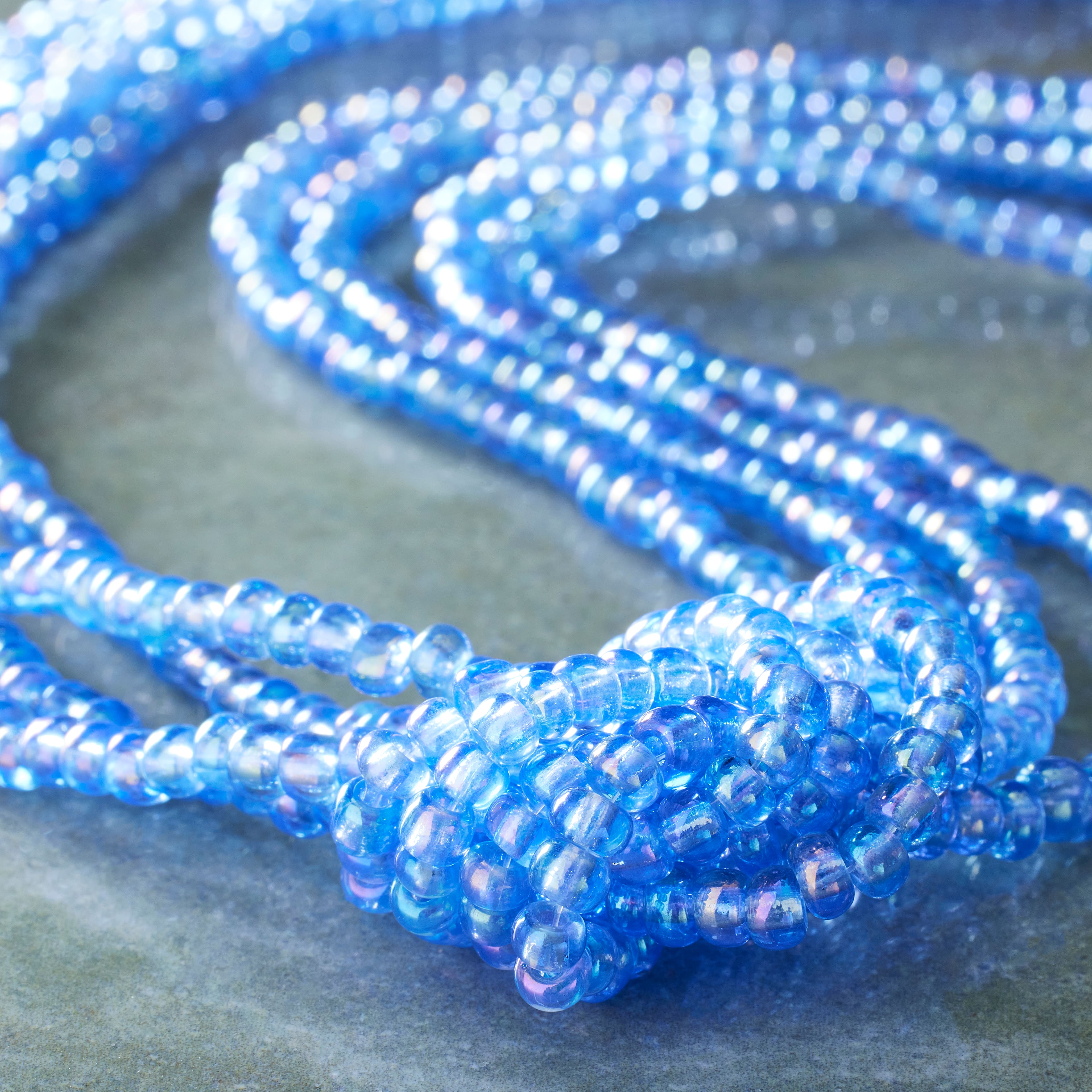 Royal Blue Glass Seed Beads, 6/0 by Bead Landing™
