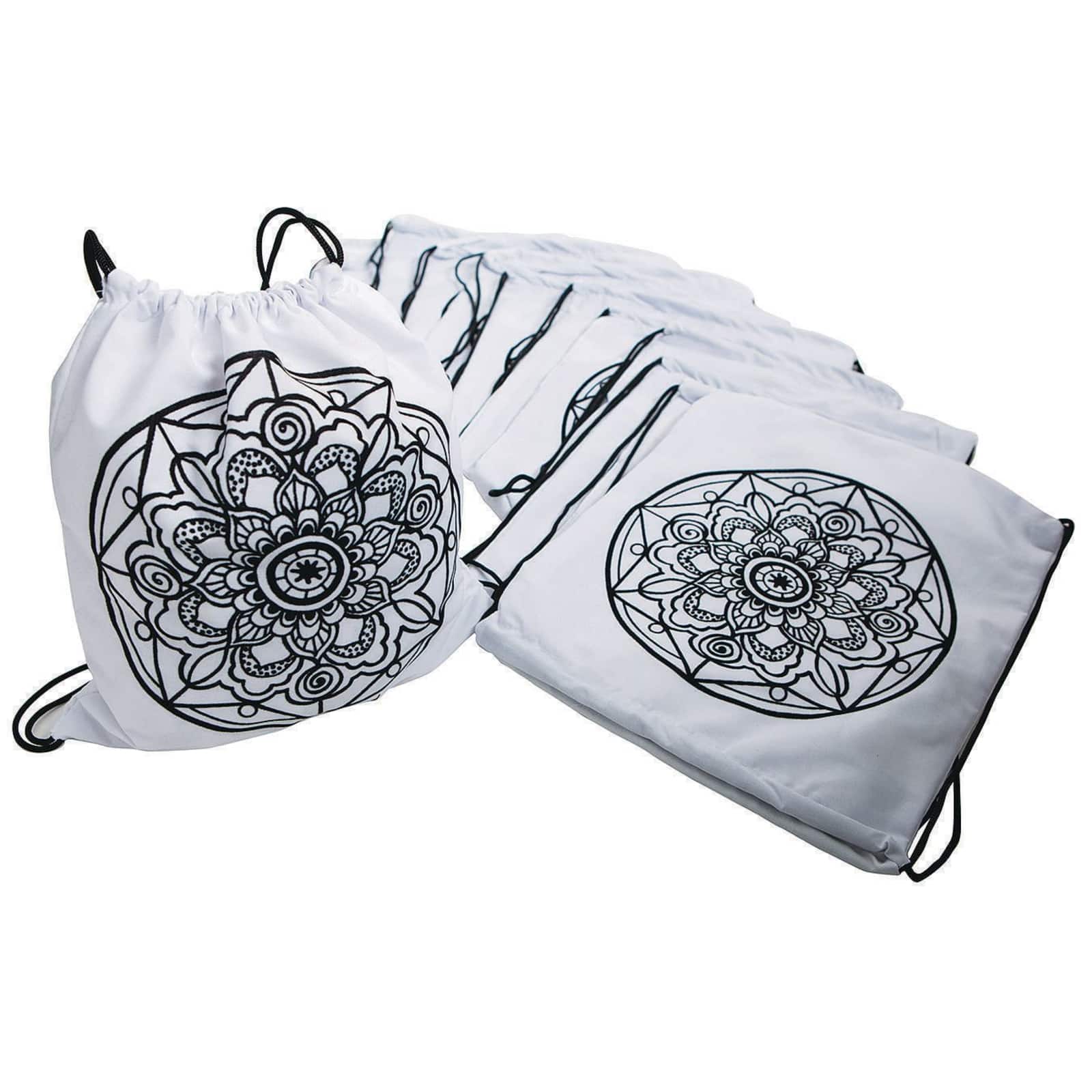 S&S® Worldwide Velvet Art Mandala Backpack, 12ct.