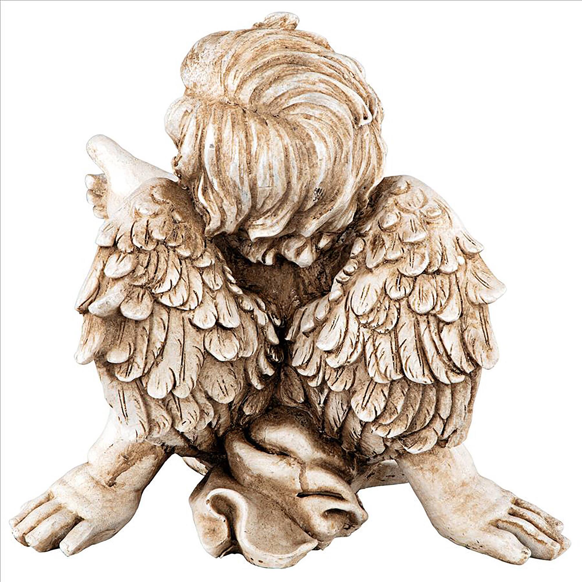 Design Toscano 11" Pause for Repose Garden Angel Statue