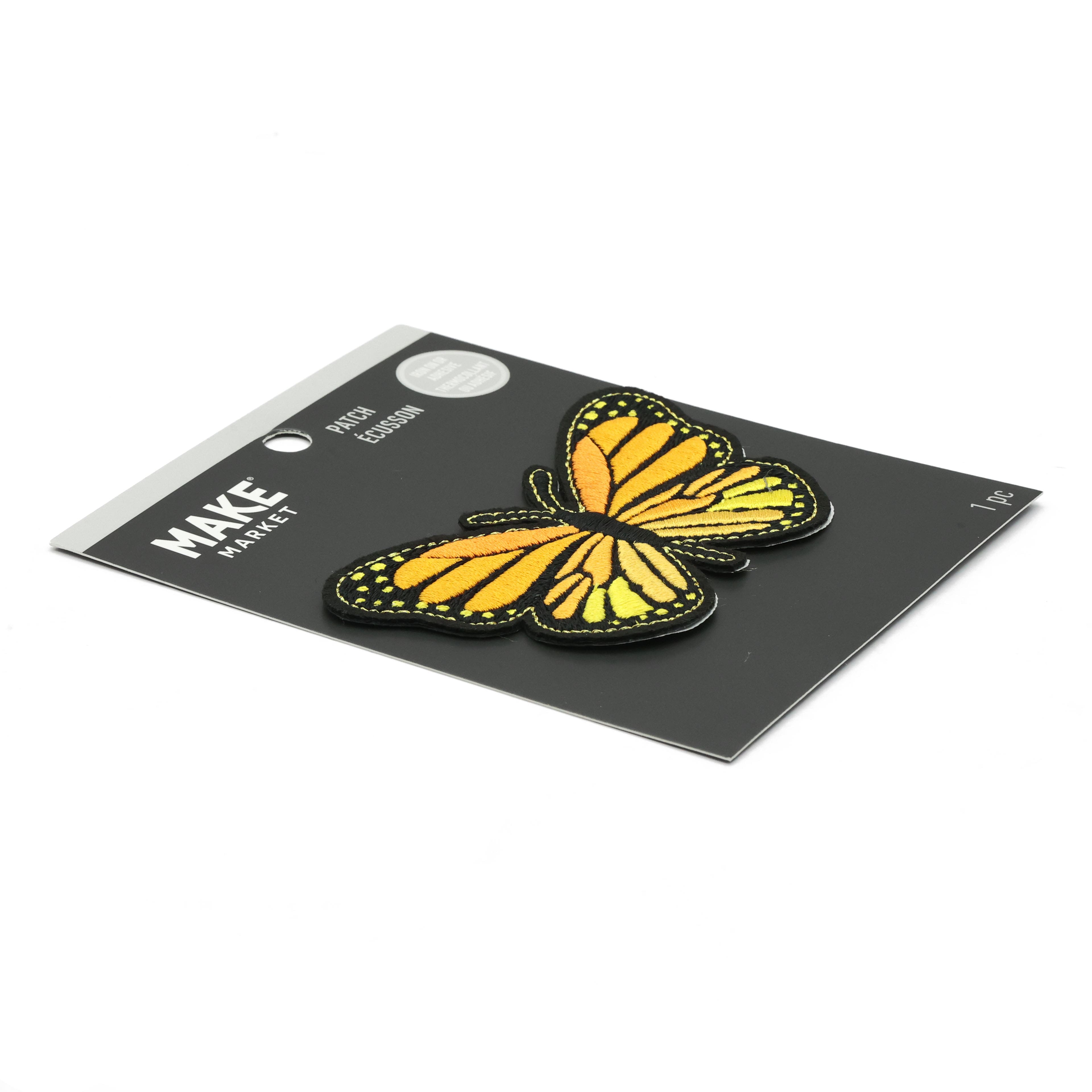 Iron-On & Adhesive Butterfly Embroidered Patch by Make Market®