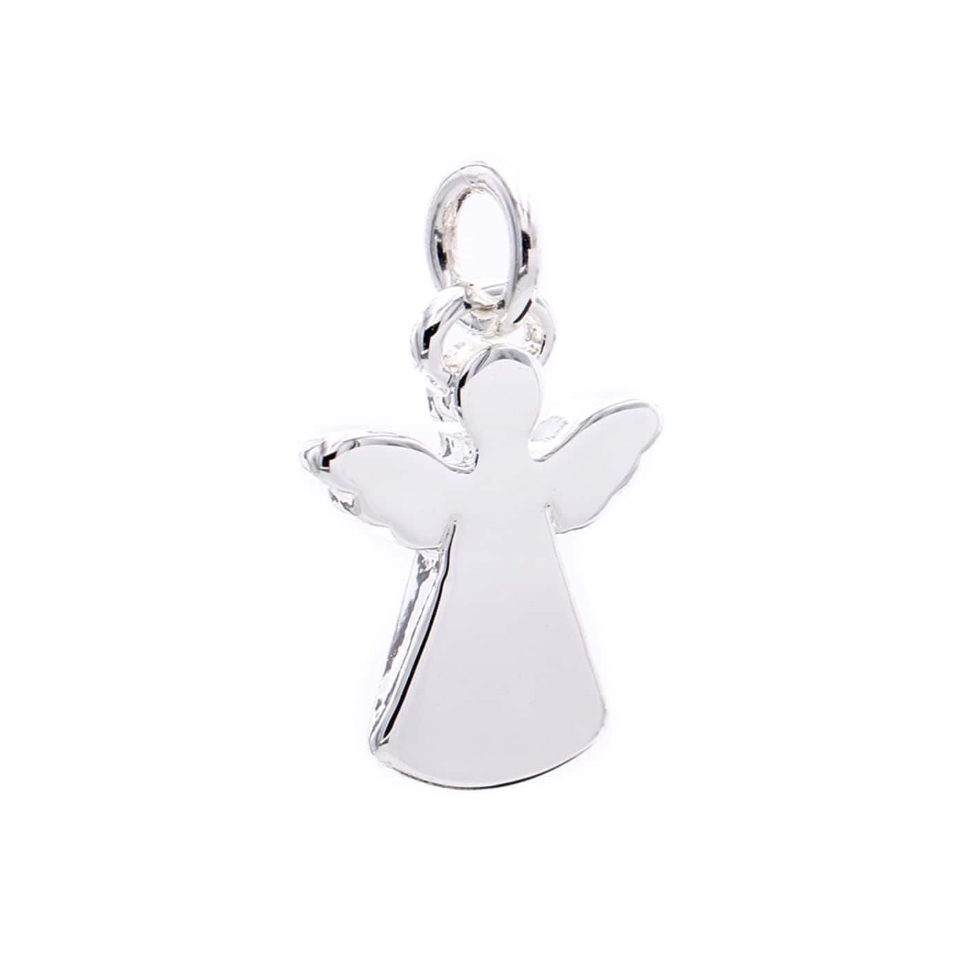 12 Pack: Charmalong™ Silver Plated Angel Charm by Bead Landing™