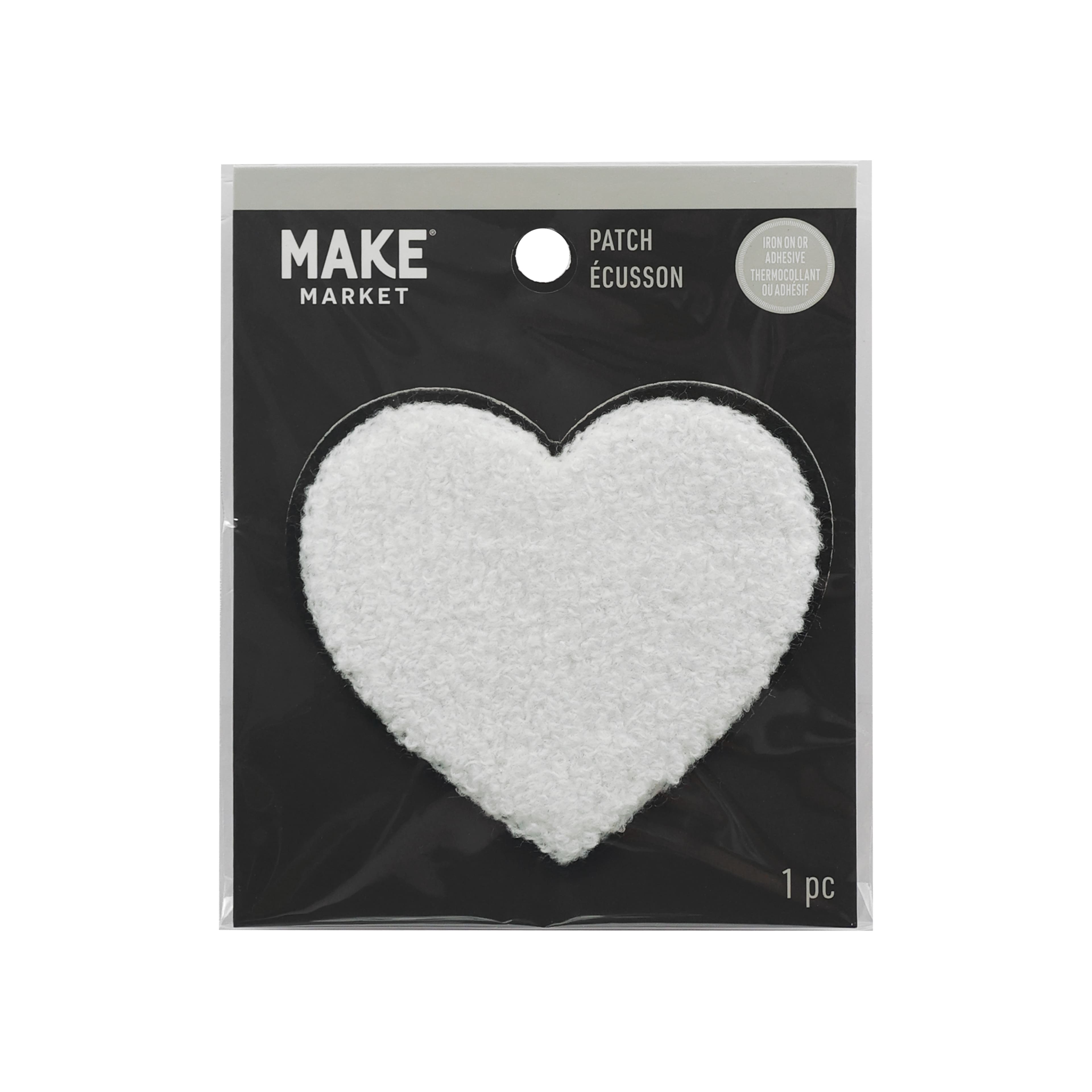 3&#x22; Chenille Heart Iron On Patch by Make Market&#xAE;