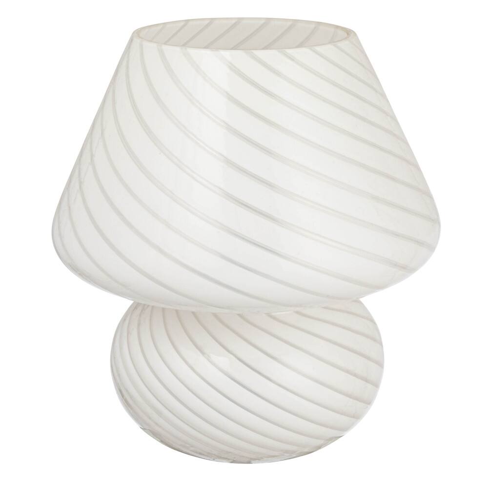 Hello Honey® 9.5" White Vintage Blown Glass Table Lamp