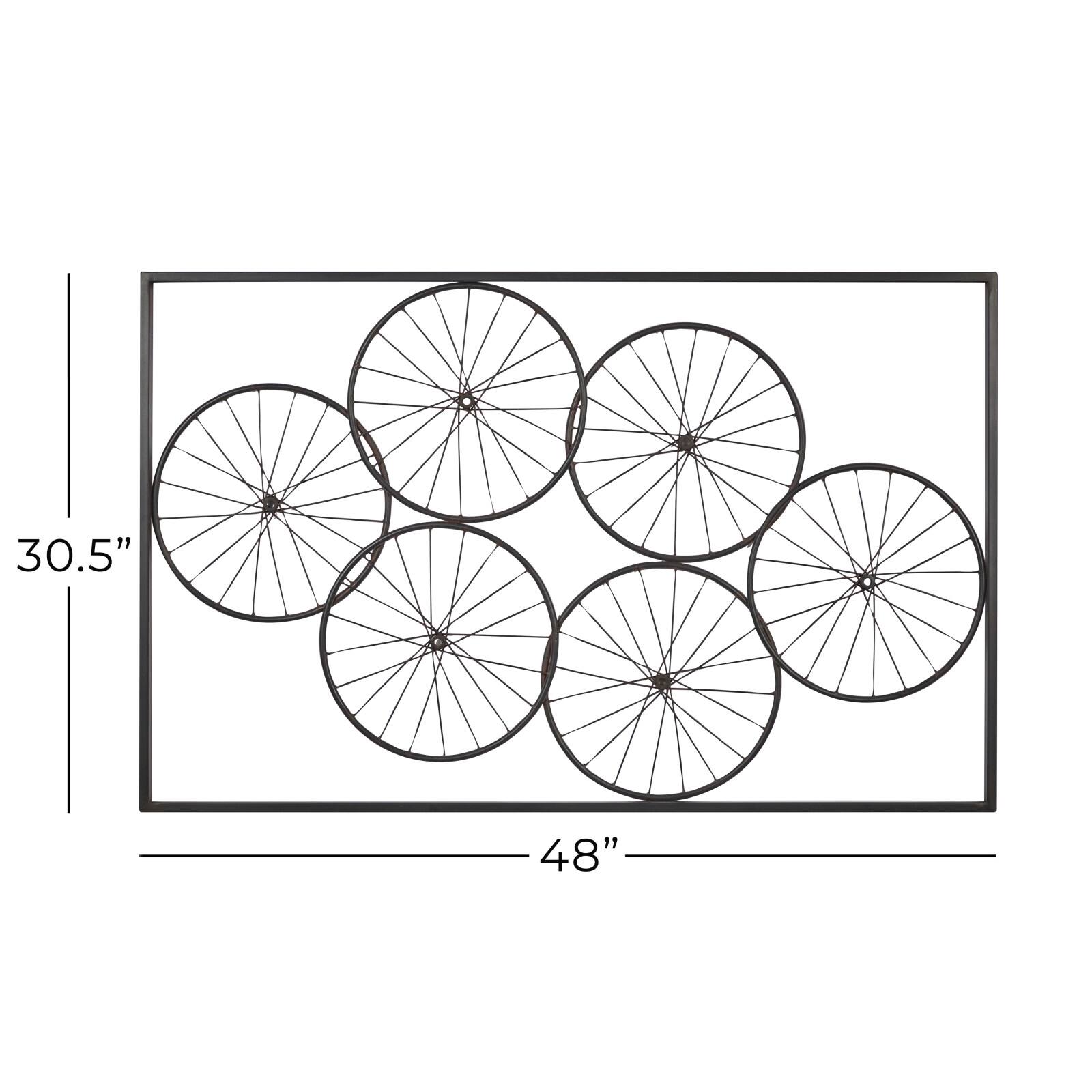 48&#x22; Black Iron Rustic Wall D&#xE9;cor
