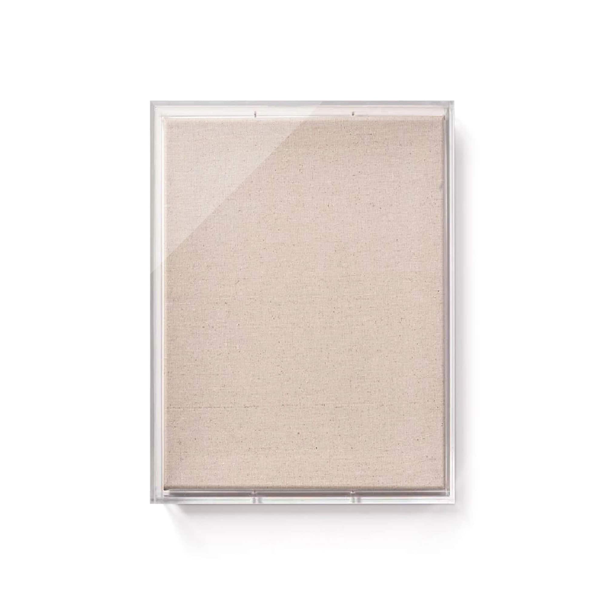 Wexel Art UV Grade Acrylic Shadowbox 3" Depth with Beige Linen Canvas