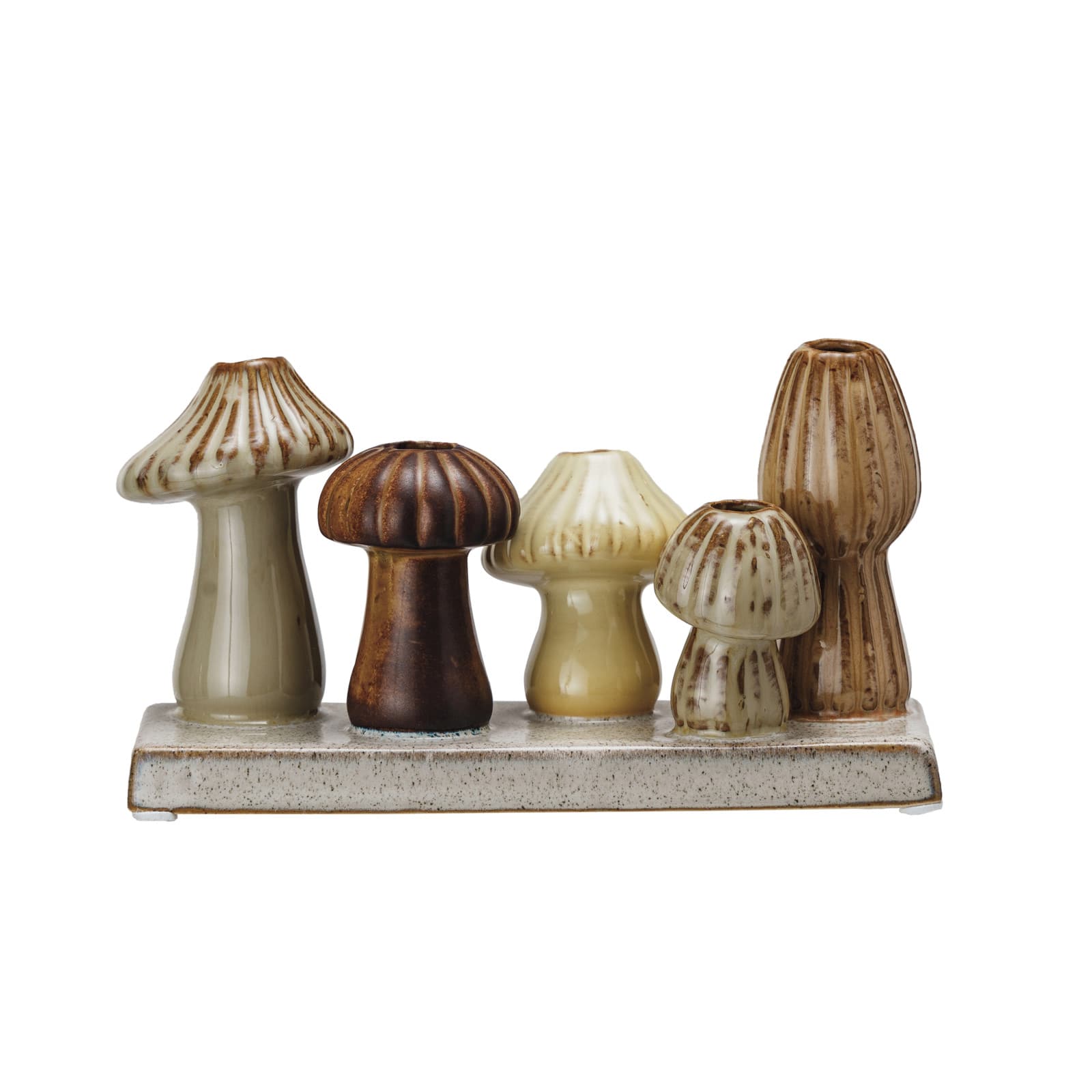 Hello Honey&#xAE; 4&#x22; Enchanted Garden Stoneware Mushroom Vase