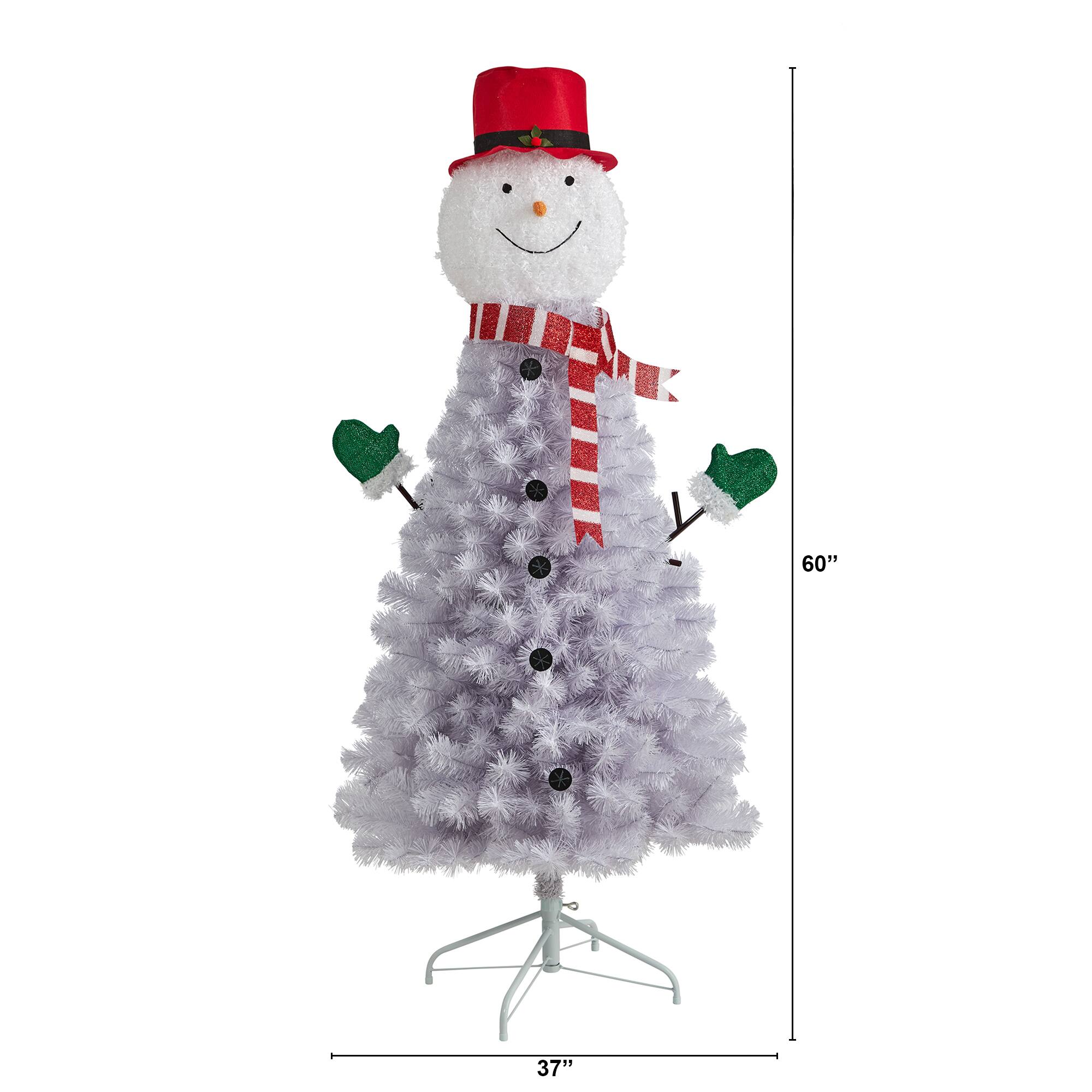 5ft. Unlit Snowman Artificial Christmas Tree