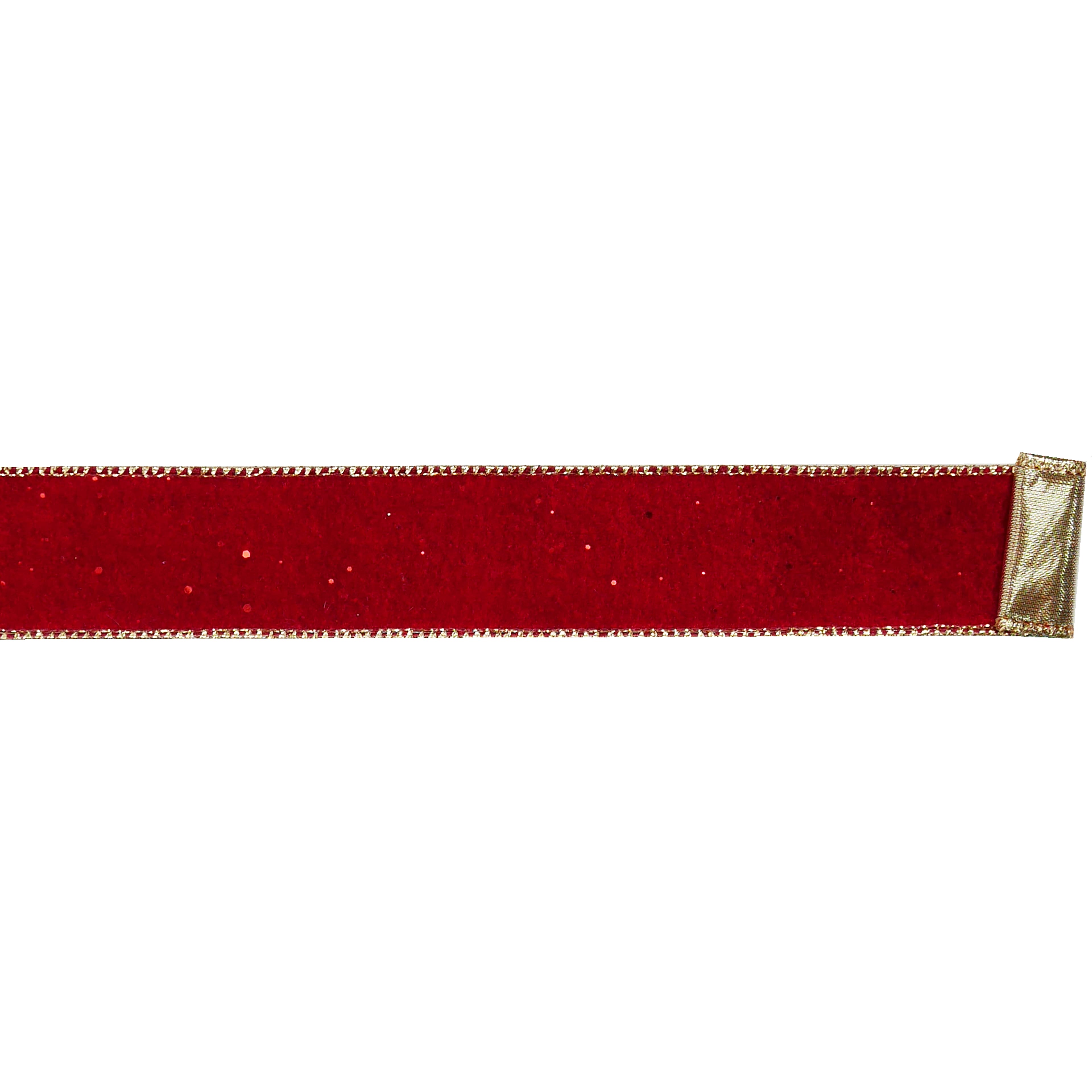 1.5&#x22; x 15ft. Red &#x26; Gold Velvet Wired Ribbon by Celebrate It&#xAE;