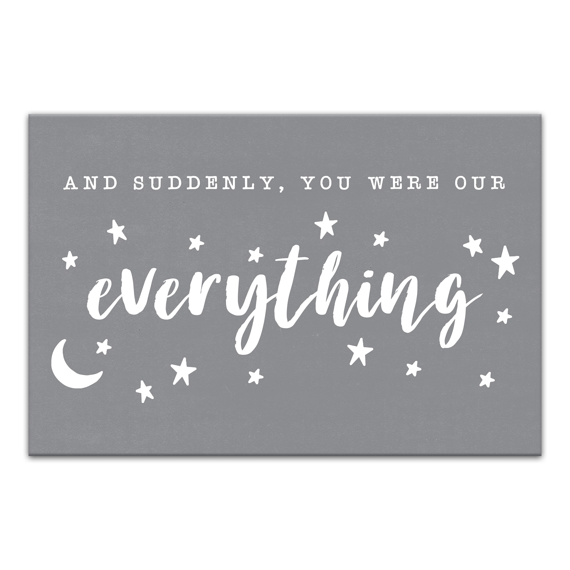 You Were Our Everything 18" x 12' Canvas Wall Art