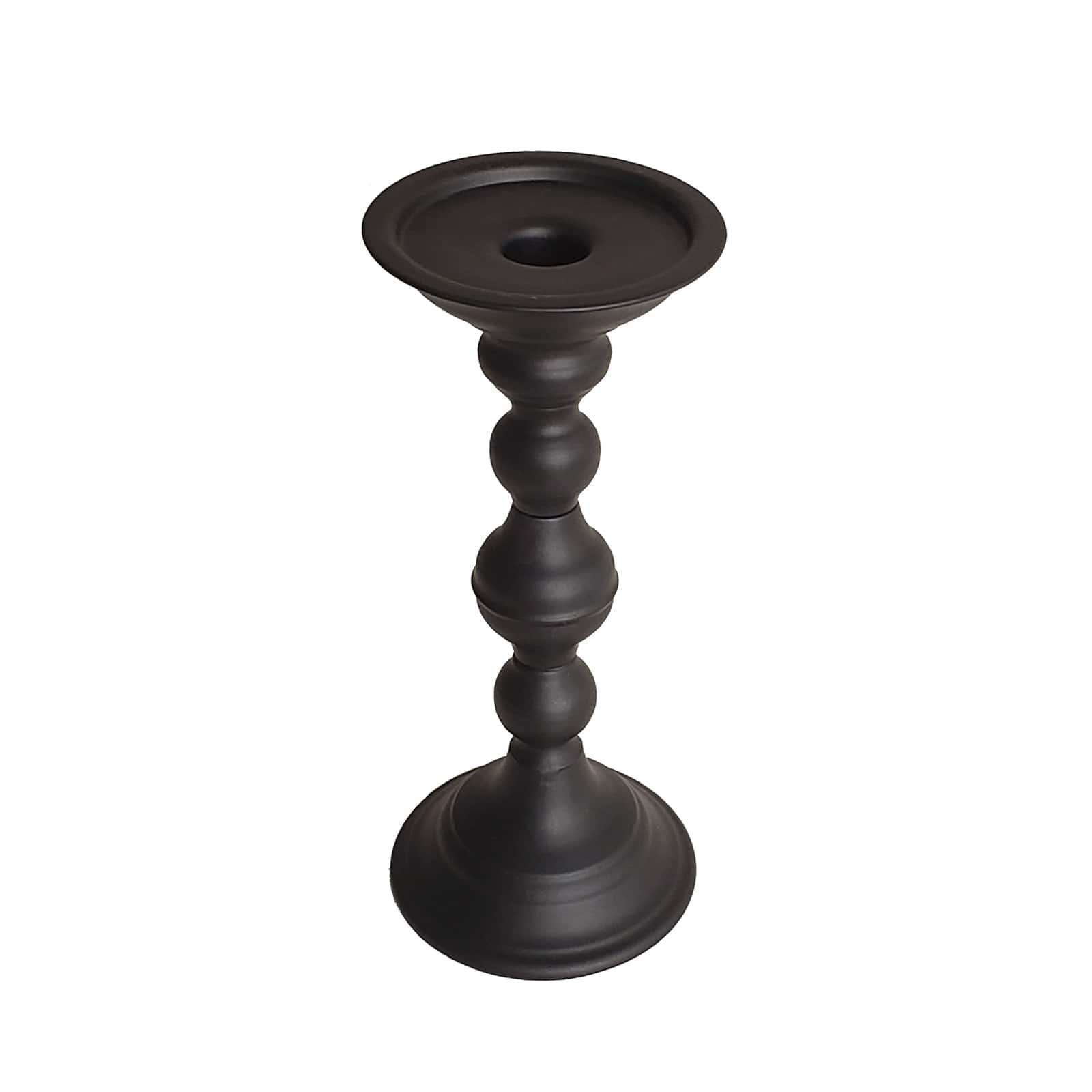 6 Pack: 9.45" Black Metal Candle Holder by Ashland®
