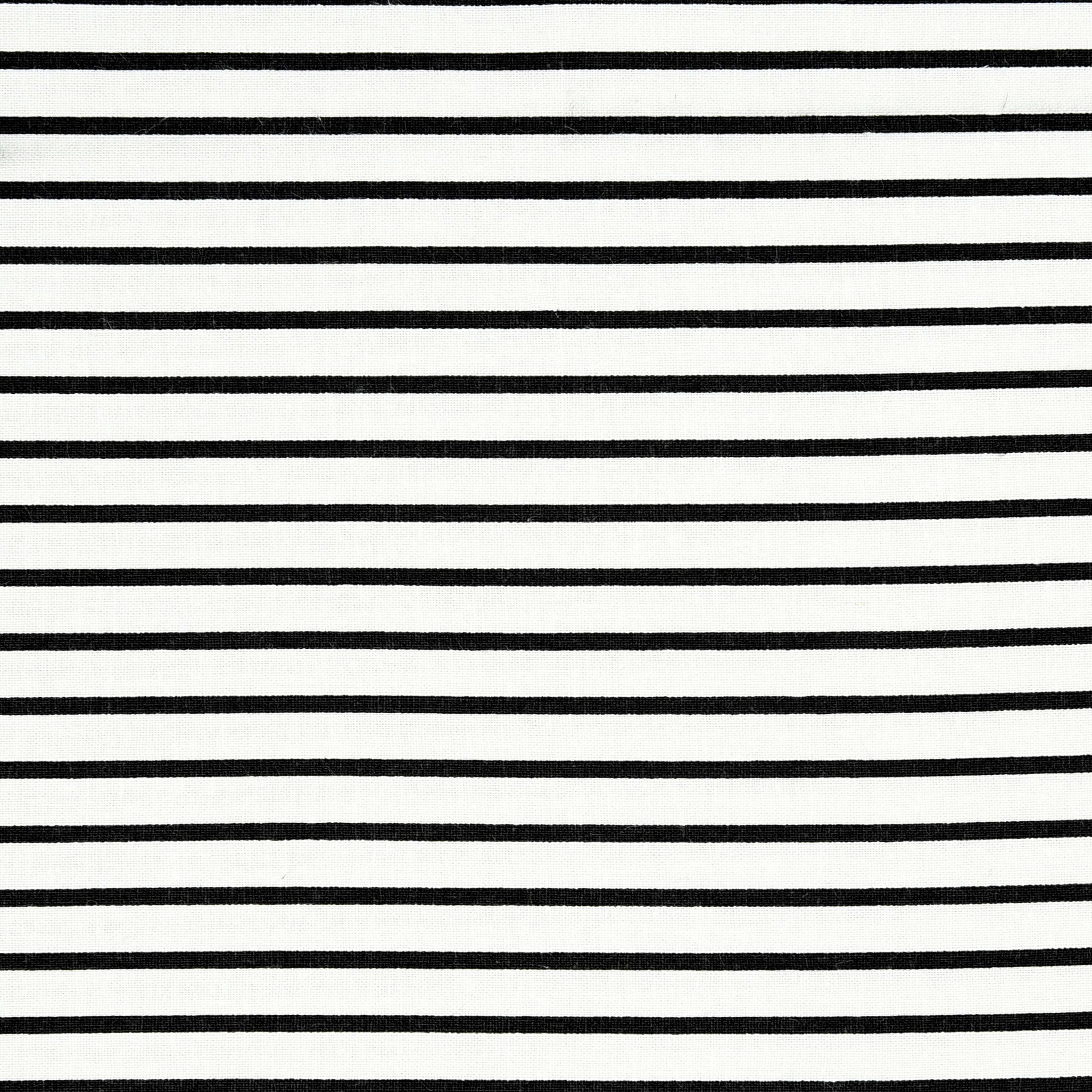 White & Black Stripes Cotton Fabric Mini Bolt by Loops & Threads®