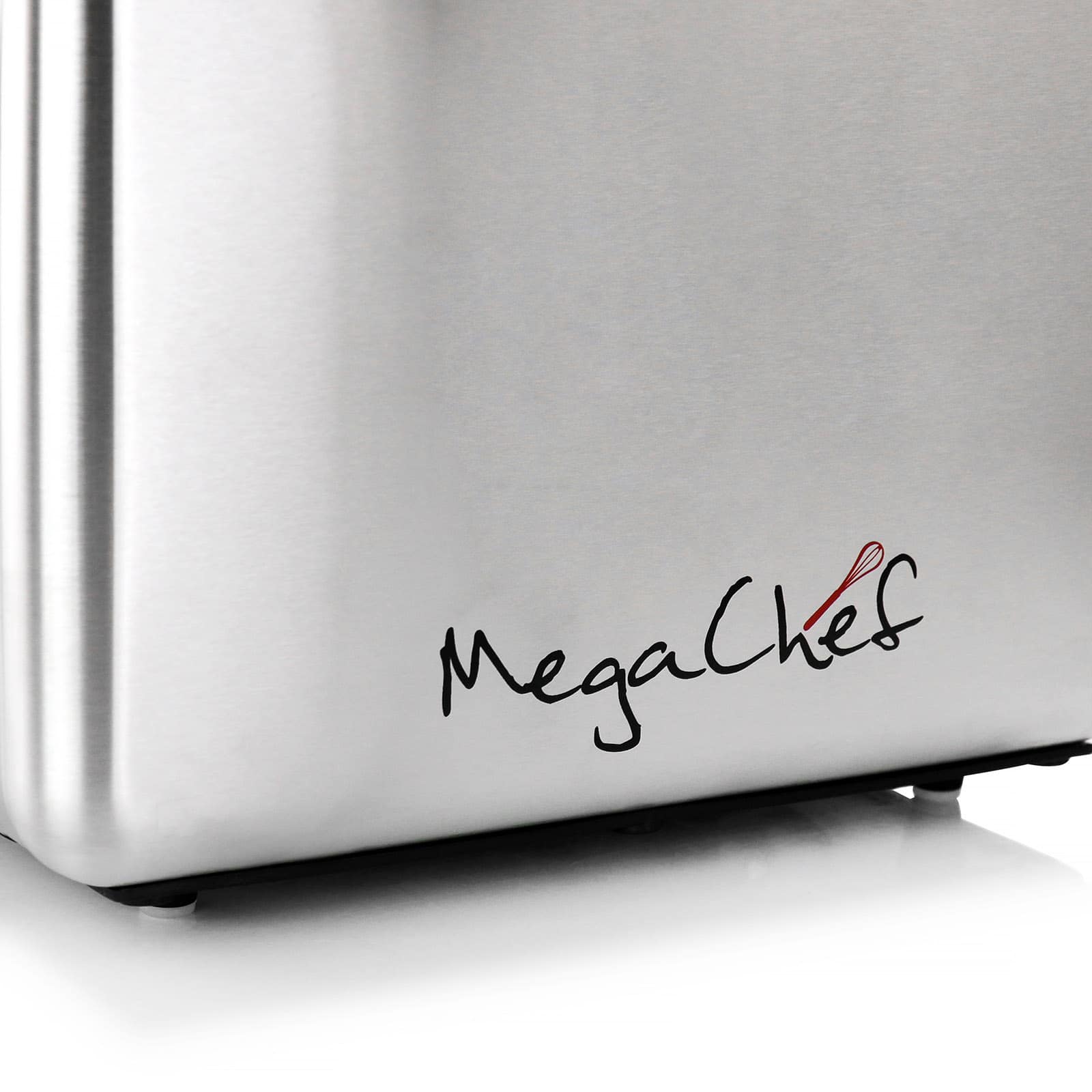 MegaChef Silver 4 Slice Toaster in Stainless Steel