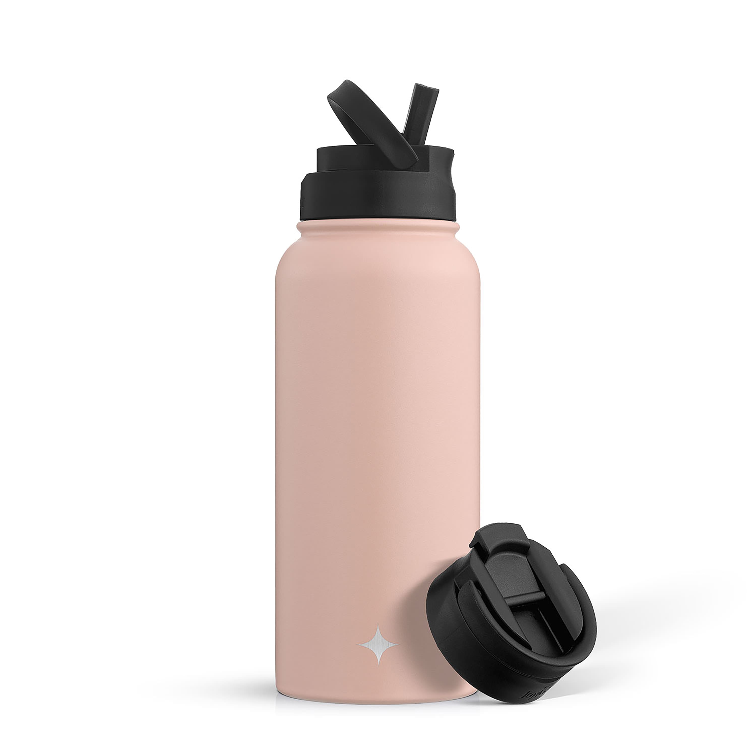 JoyJolt® 32oz. Vacuum Insulated Water Bottle With Flip Lid & Sport Straw Lid