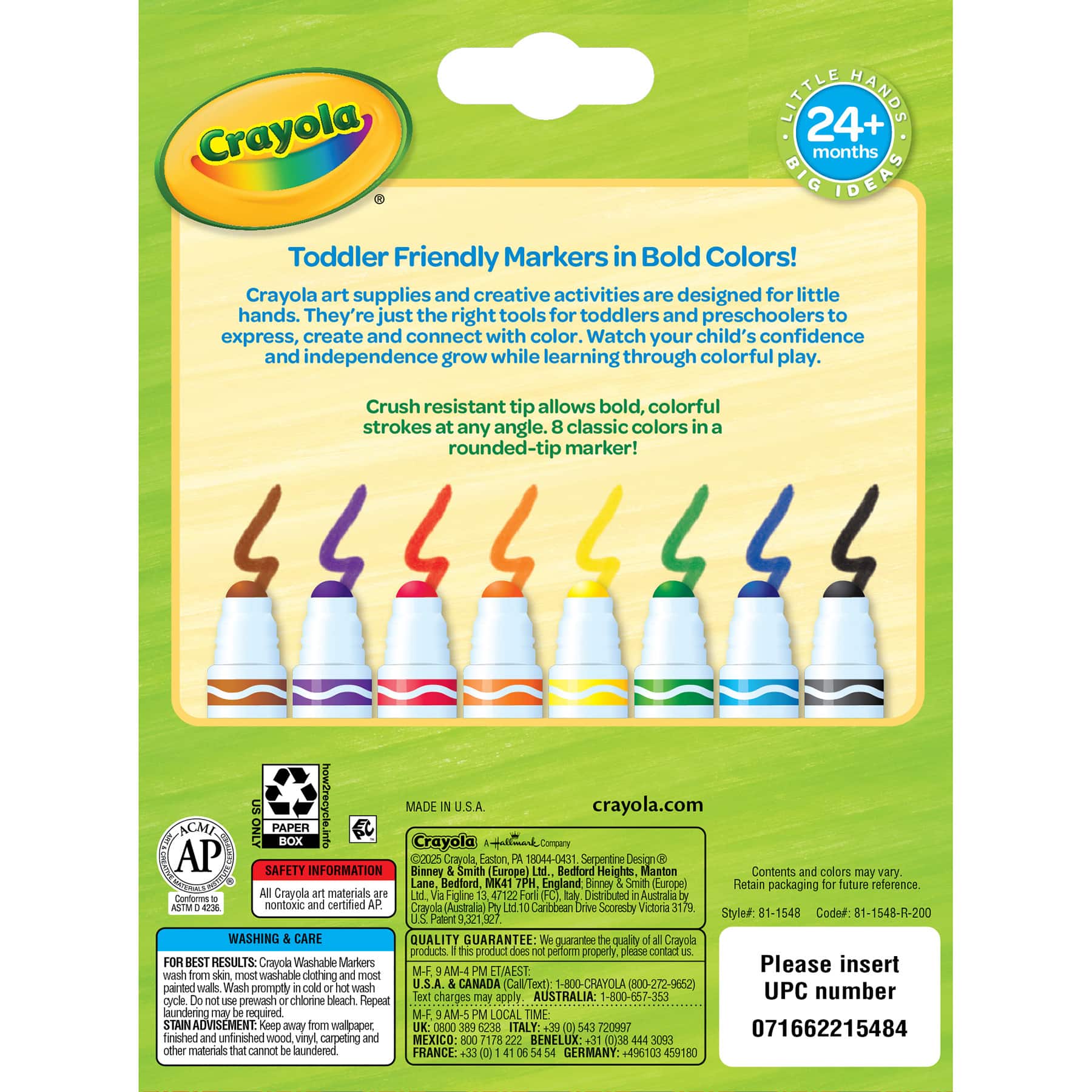 Crayola&#xAE; Washable Tripod Grip Markers