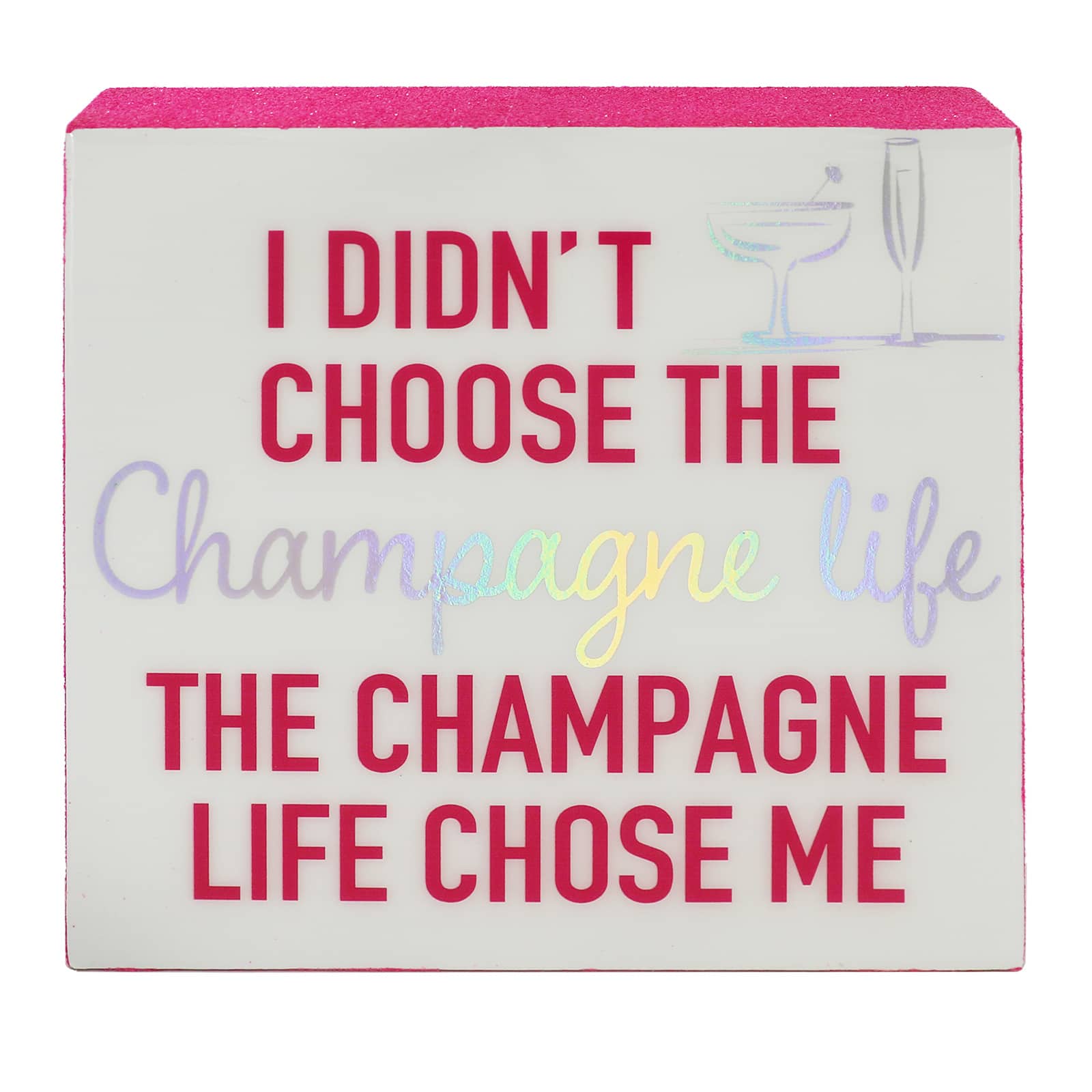 6&#x22; Champagne Life Tabletop D&#xE9;cor by Ashland&#xAE;