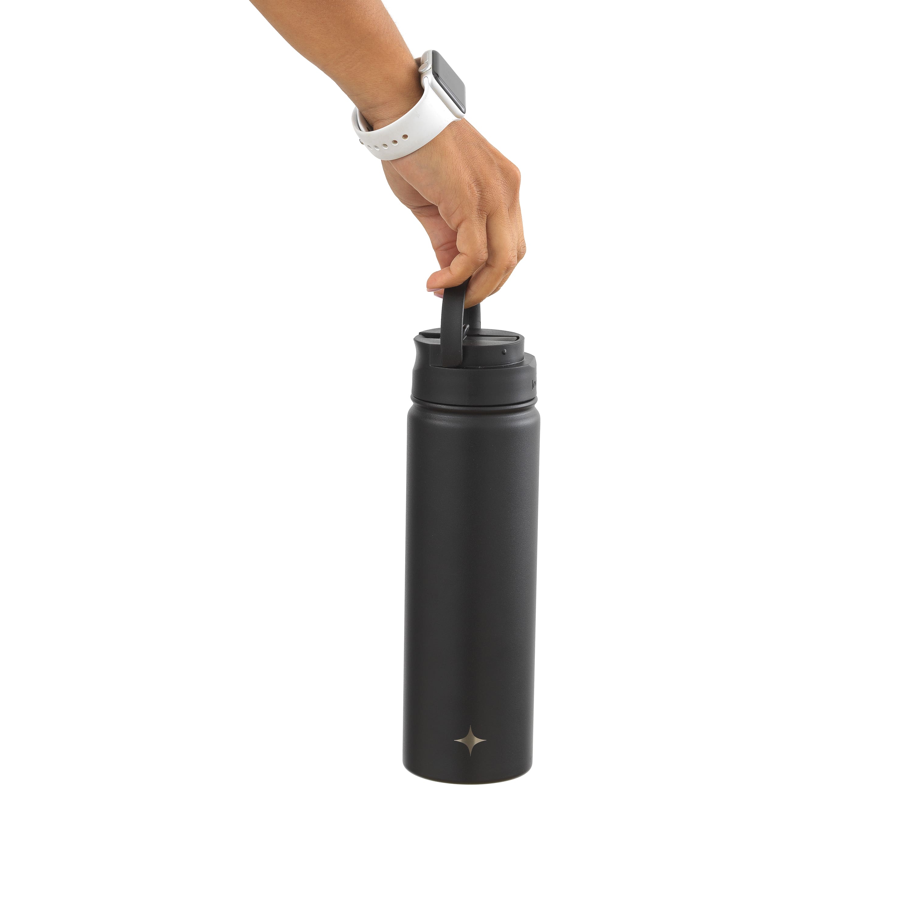 JoyJolt® 22oz. Triple Insulated Water Bottle with Flip Lid & Sport Straw Lid
