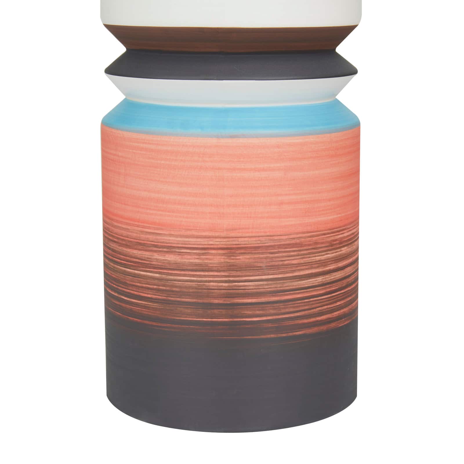 Set of 2 Multi Stoneware Modern Vase, 14" x 5" x 5"