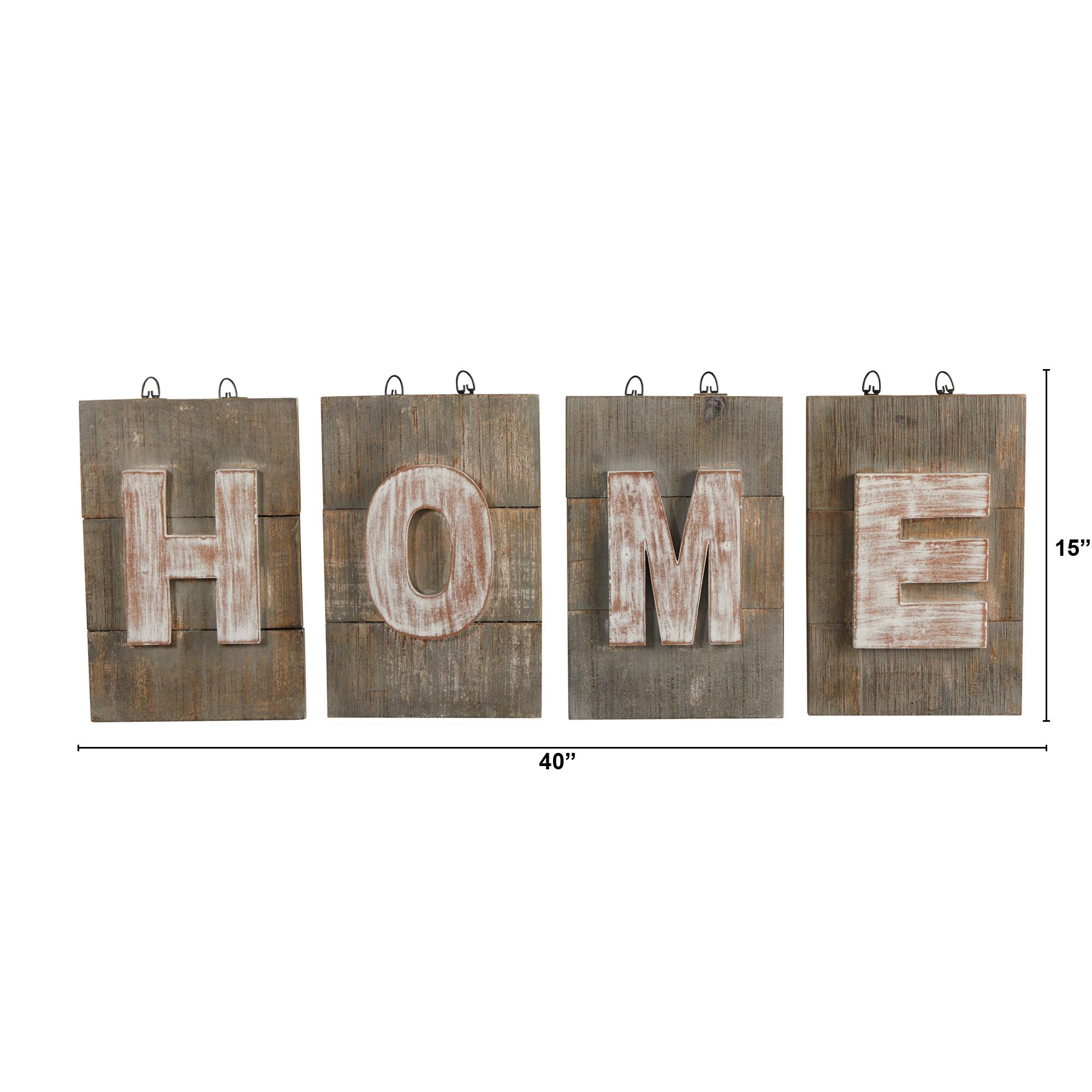 40" Rustic Farmhouse HOME Wall Art Decor