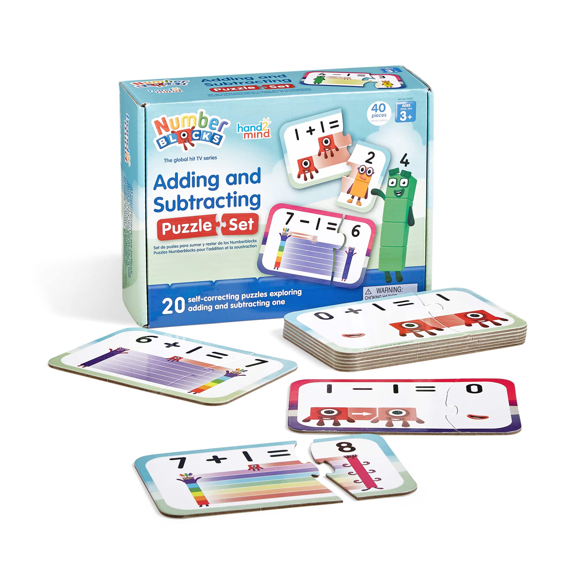hand2mind Numberblocks® Simple Cut Adding & Subtracting Puzzle Set