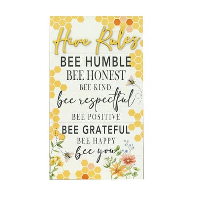 Hive Rules Wall Sign by Ashland® | Michaels