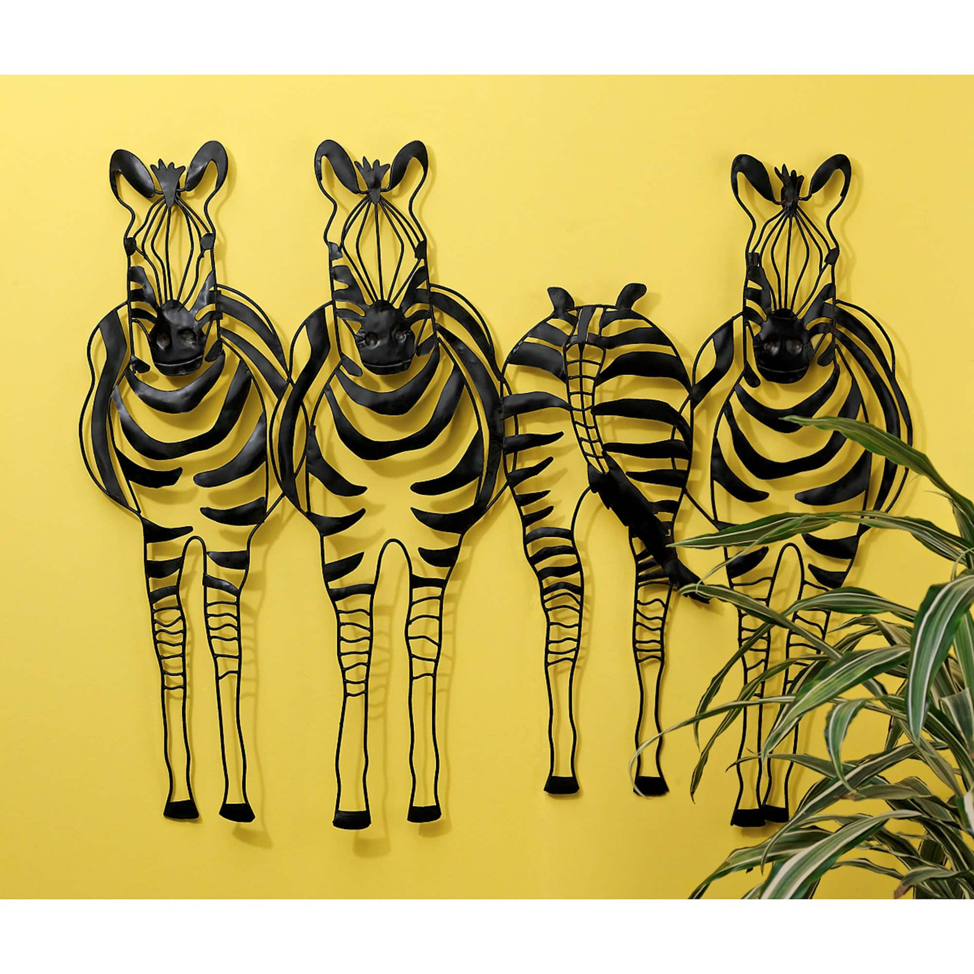 Design Toscano 28&#x22; Static Stripes Sculptural Zebra Wall Frieze