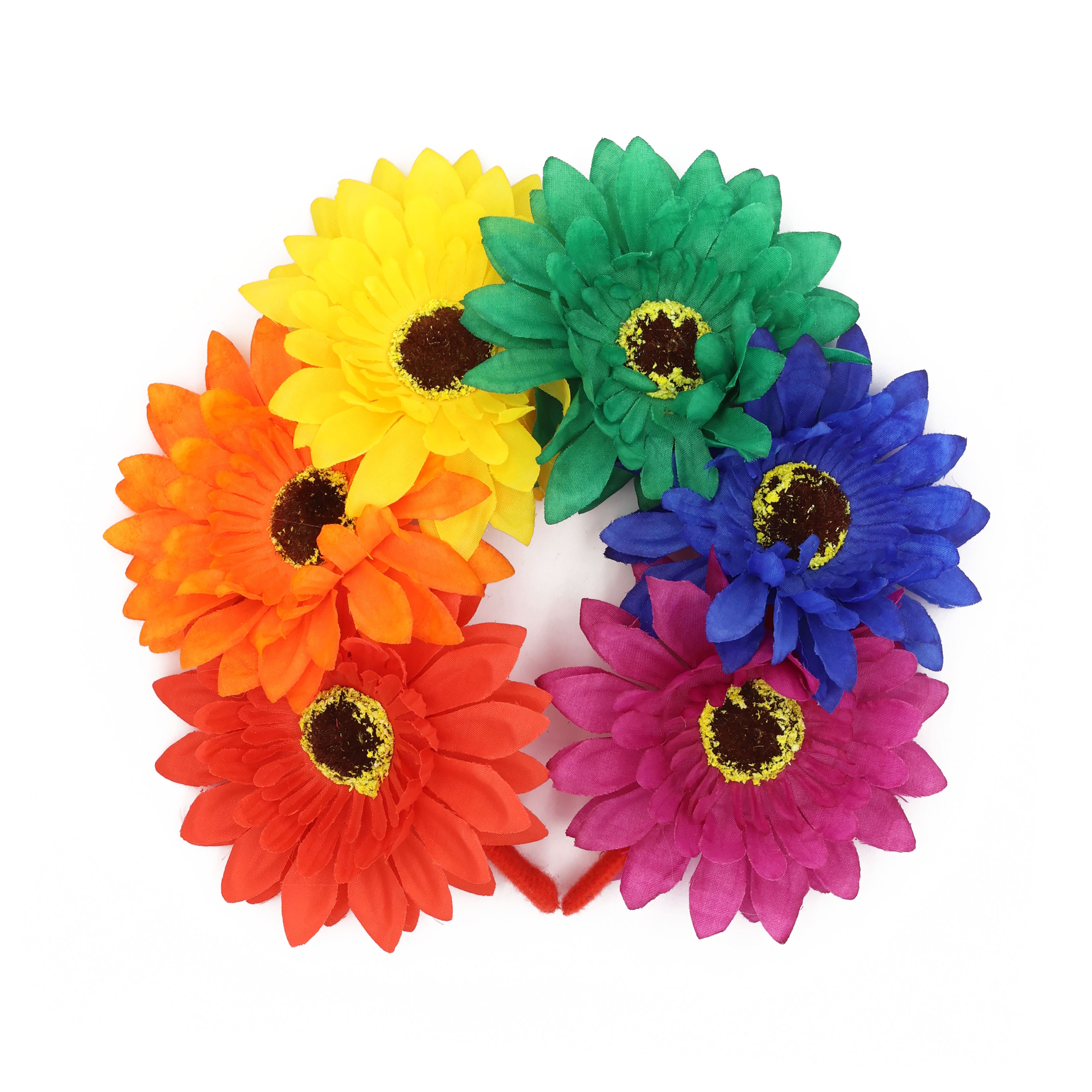 Pride Rainbow Flower Adult Headband by Celebrate It&#x2122;