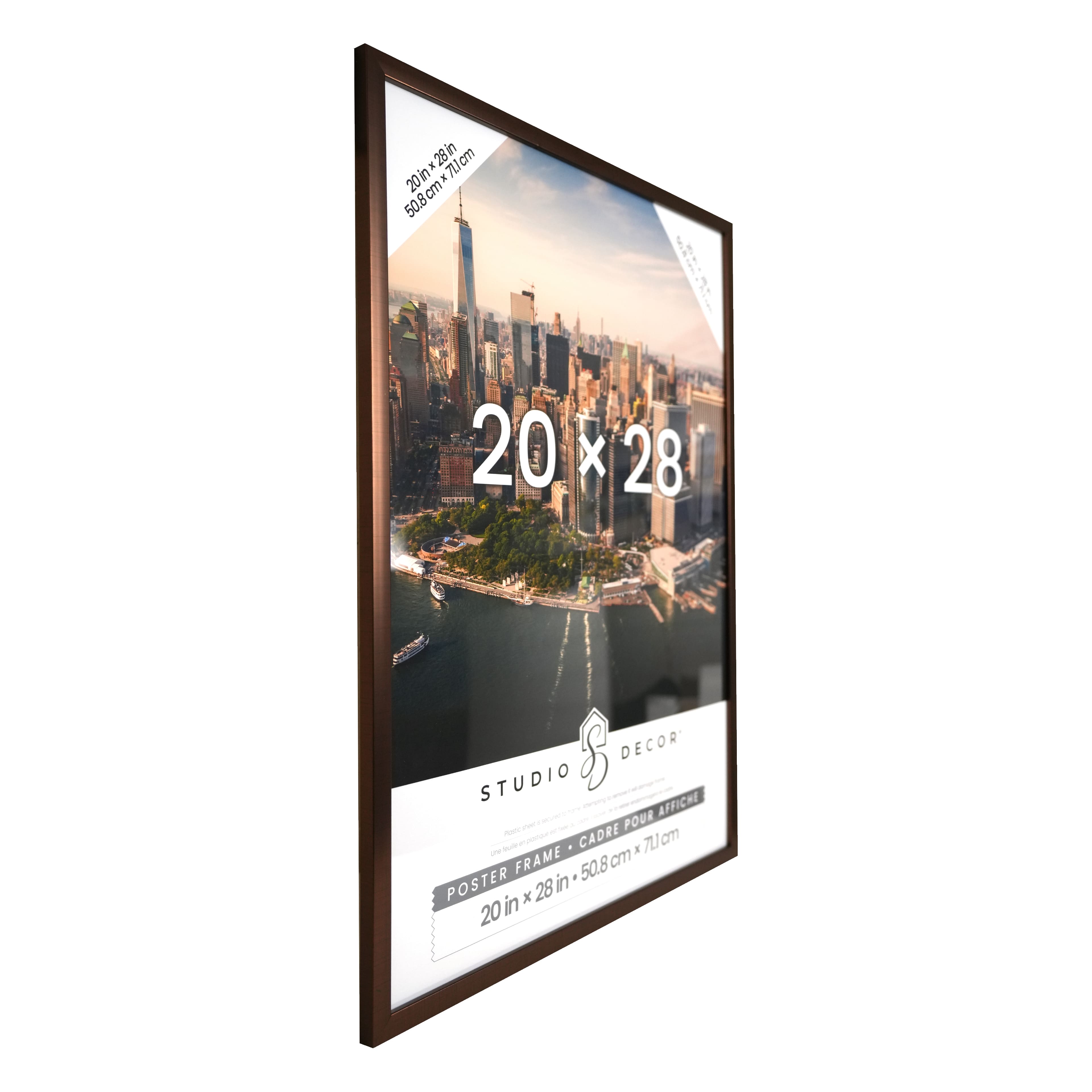 6 Pack: Downtown™ Bronze Finish Poster Frame by Studio Décor®