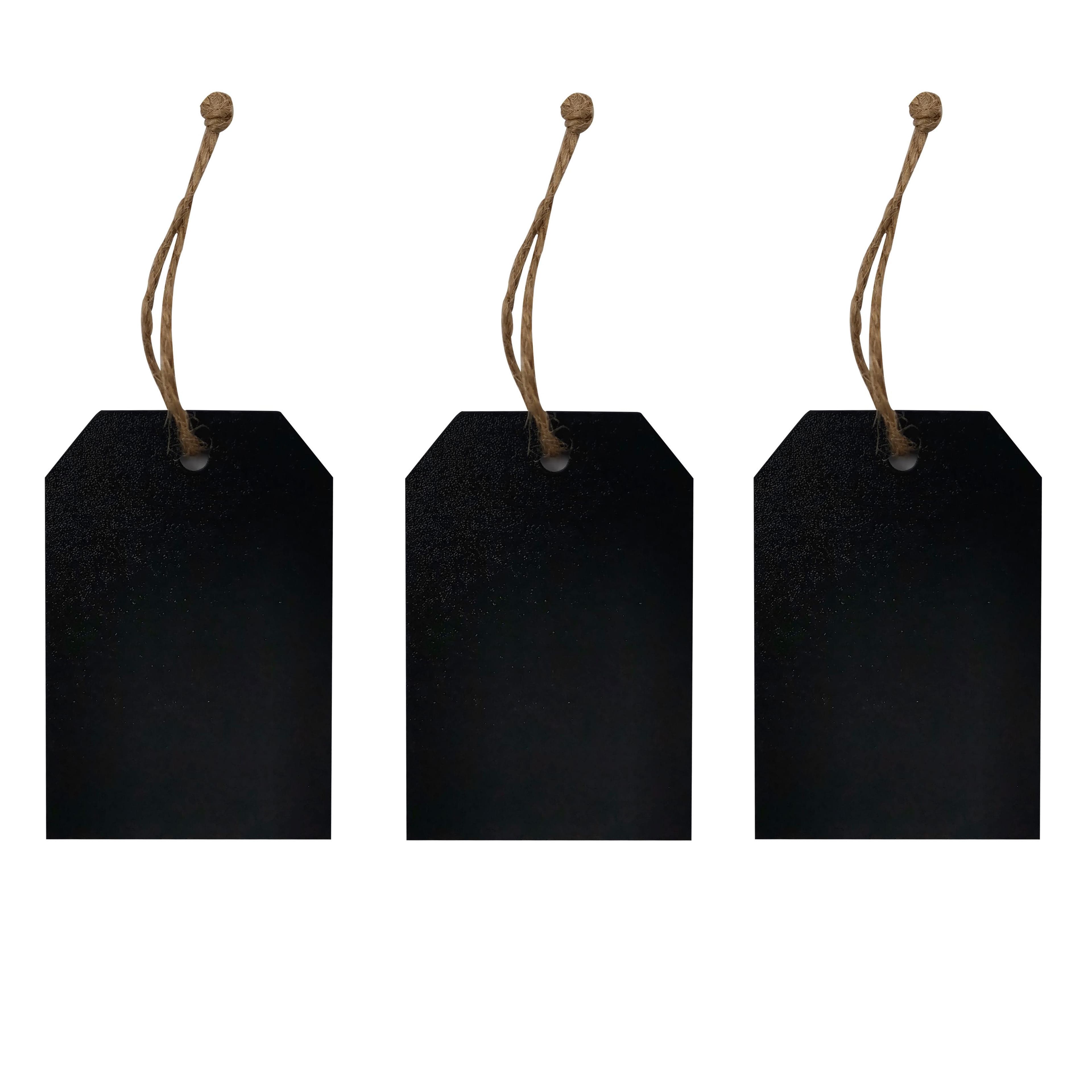 12 Packs: 10 ct. (120 total) Mixed Black Chalkboard Tags by Make Market®
