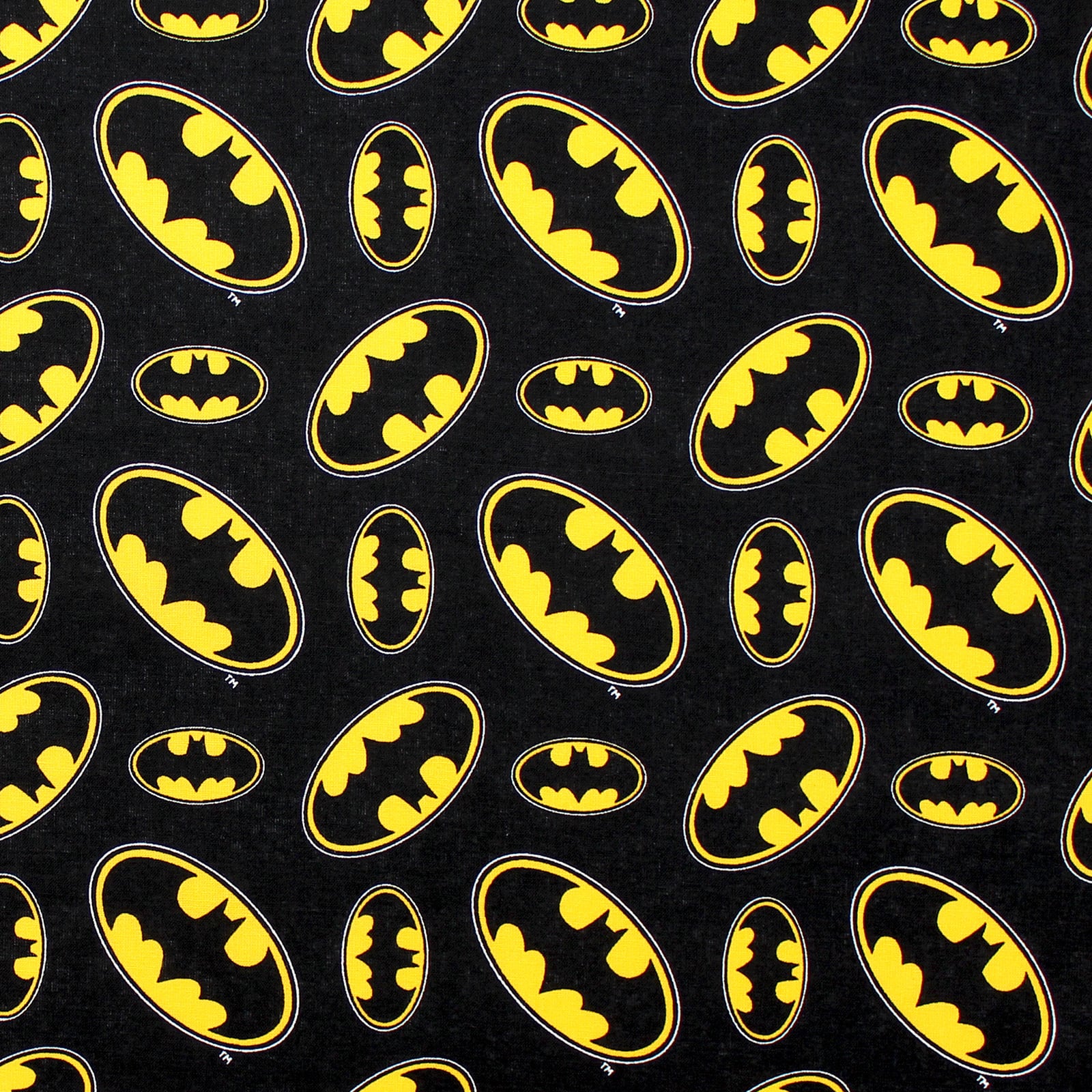 Camelot® Fabrics Batman™ Black & Yellow Sign Cotton Fabric