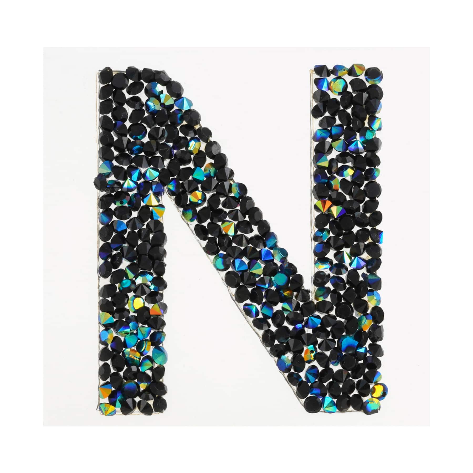 12 Pack: Black AB Letter Bling Sticker by Recollections®