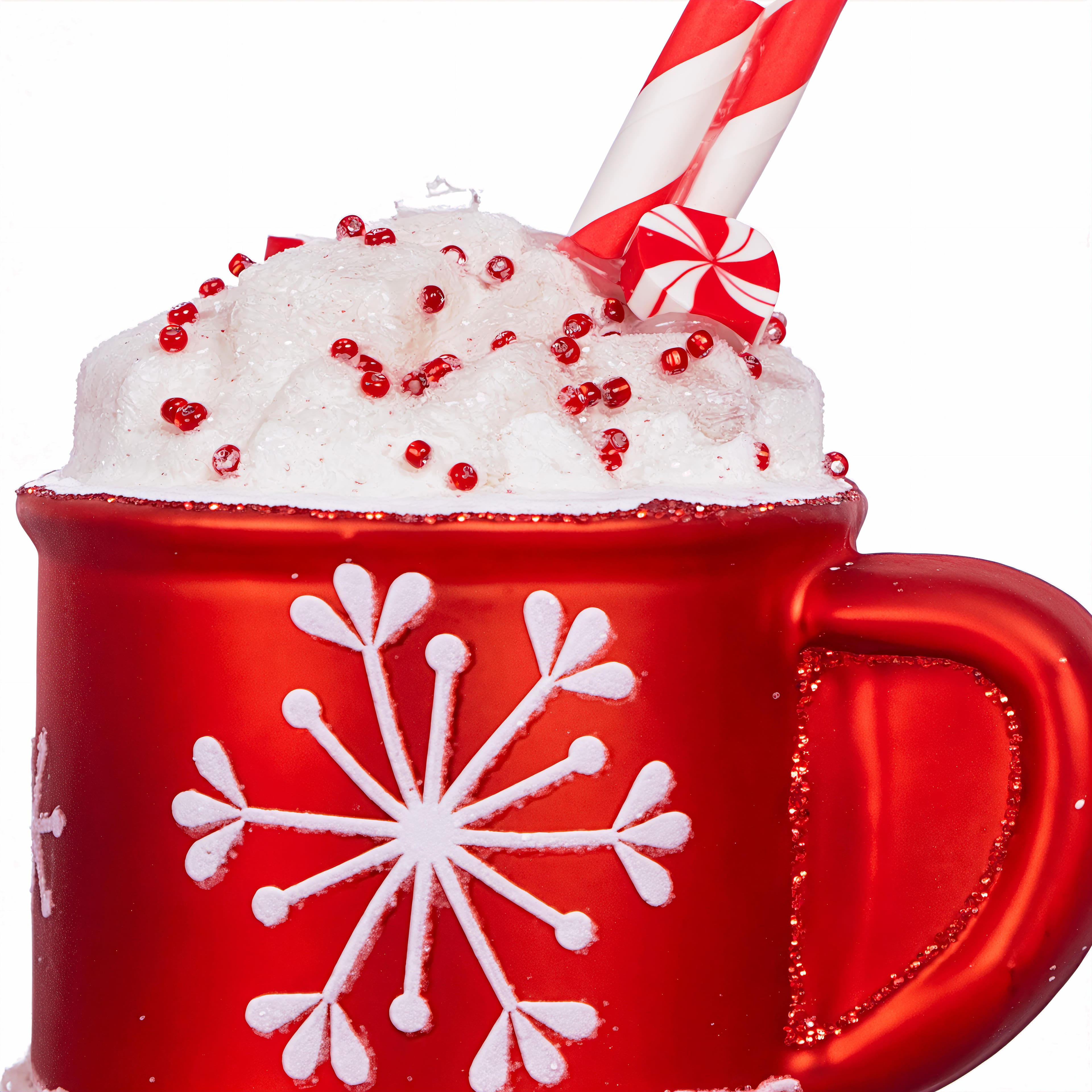 3.75&#x22; Cocoa Mug Glass Ornament by Ashland&#xAE;