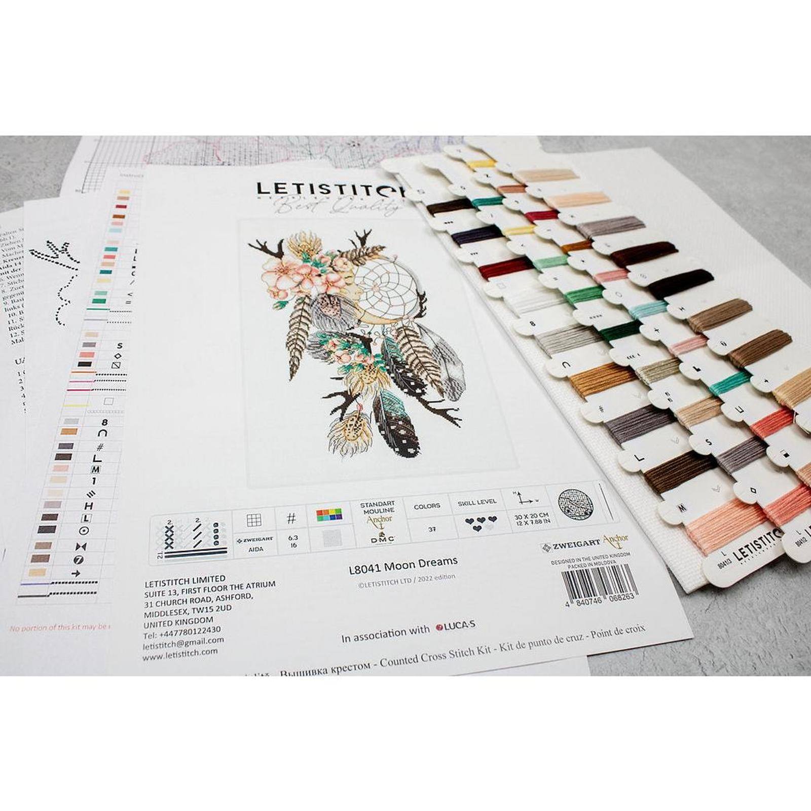 Letistitch Moon Dreams Counted Cross Stitch Kit