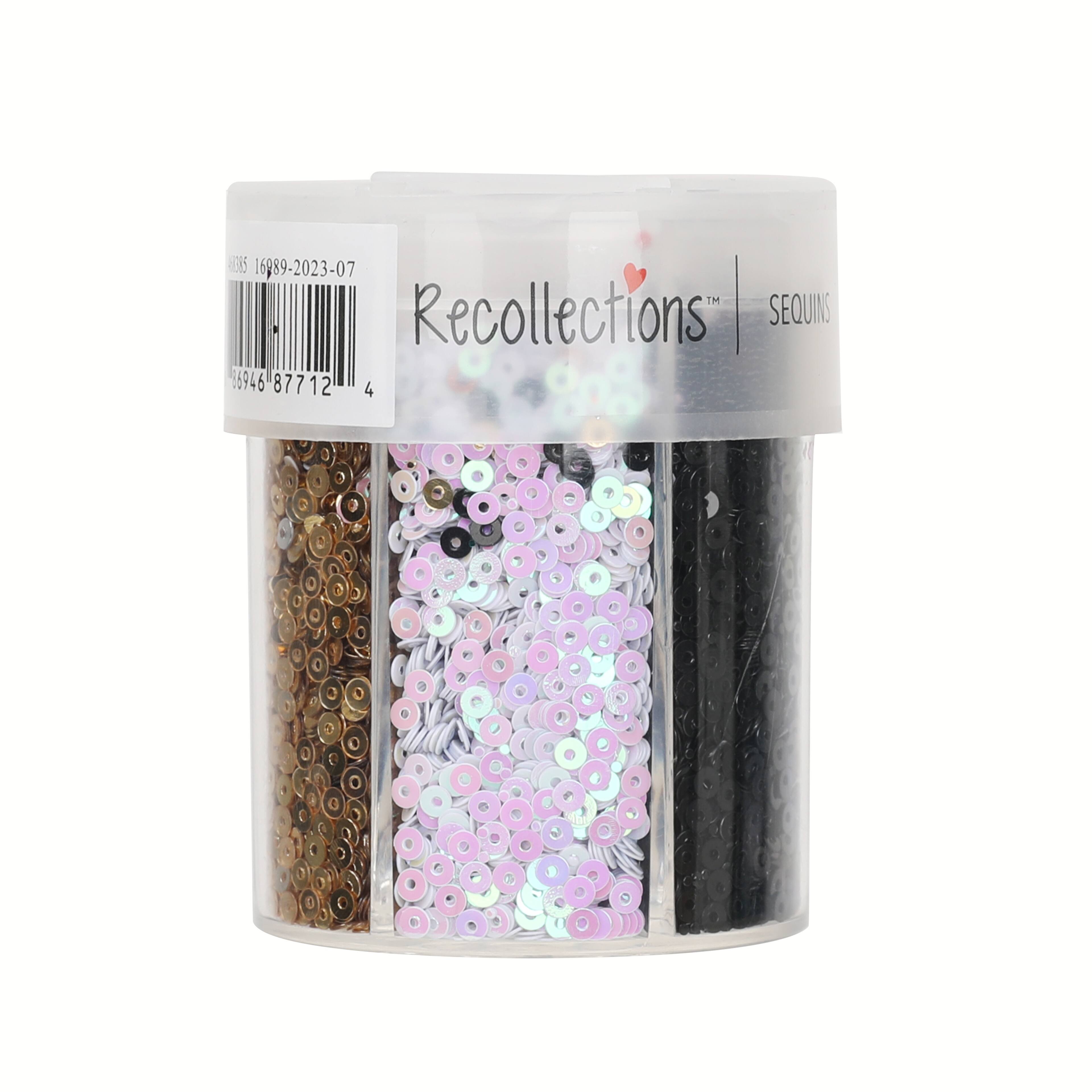 12 Pack: Signature™ Metallic Sequins Glitter Caddy by Recollections™
