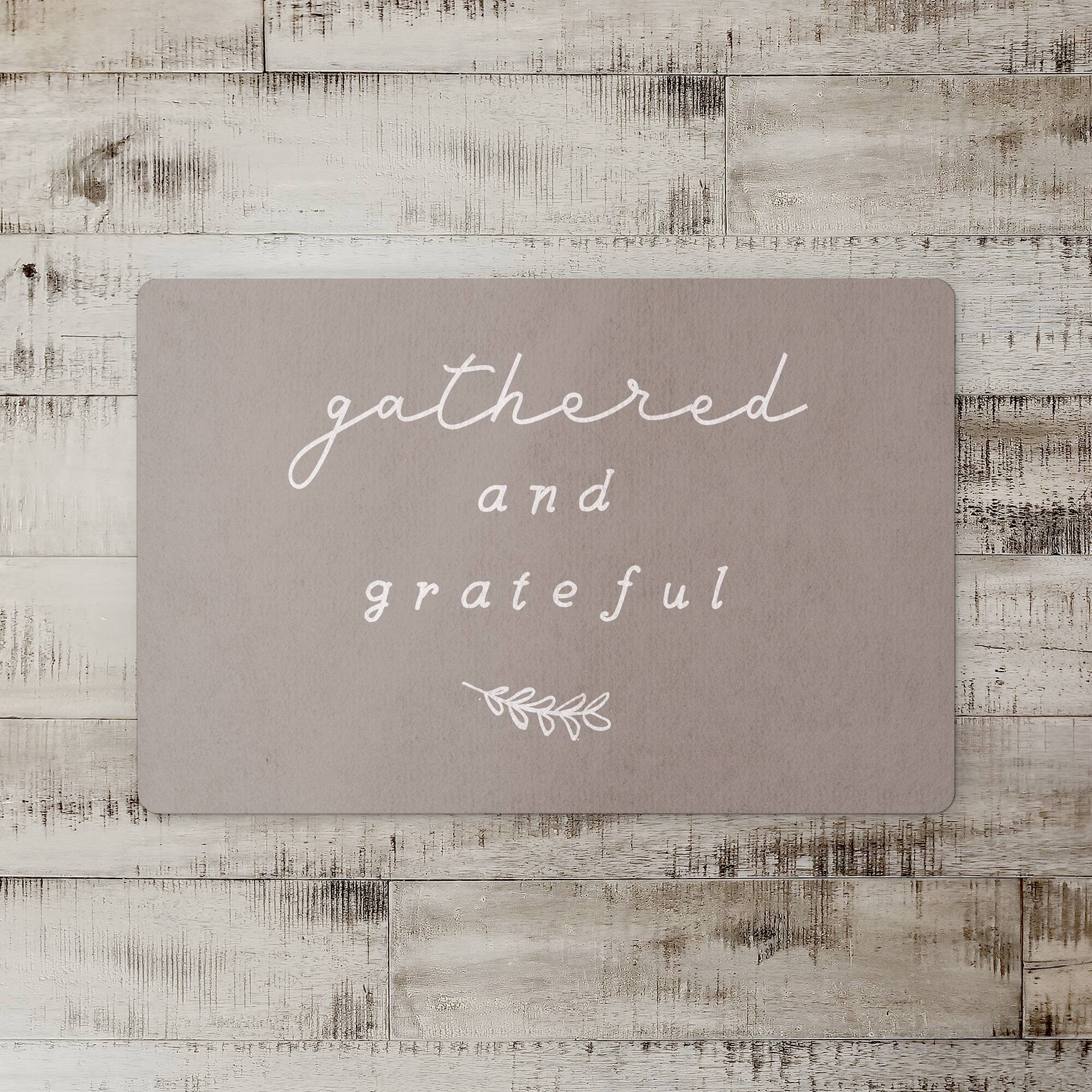 Gathered And Grateful 18" x 27" Floor Mat