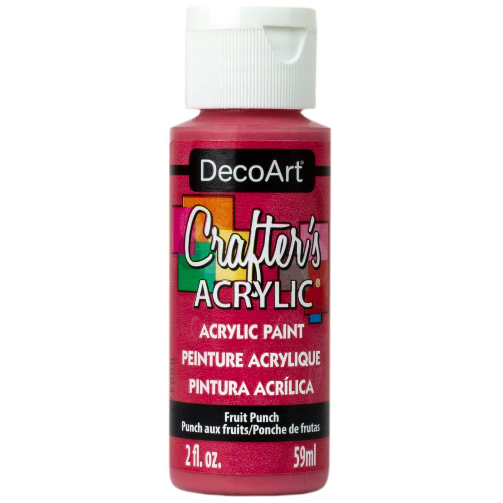 DecoArt, Crafter's Acrylic Paint, Fruit Punch, 2oz