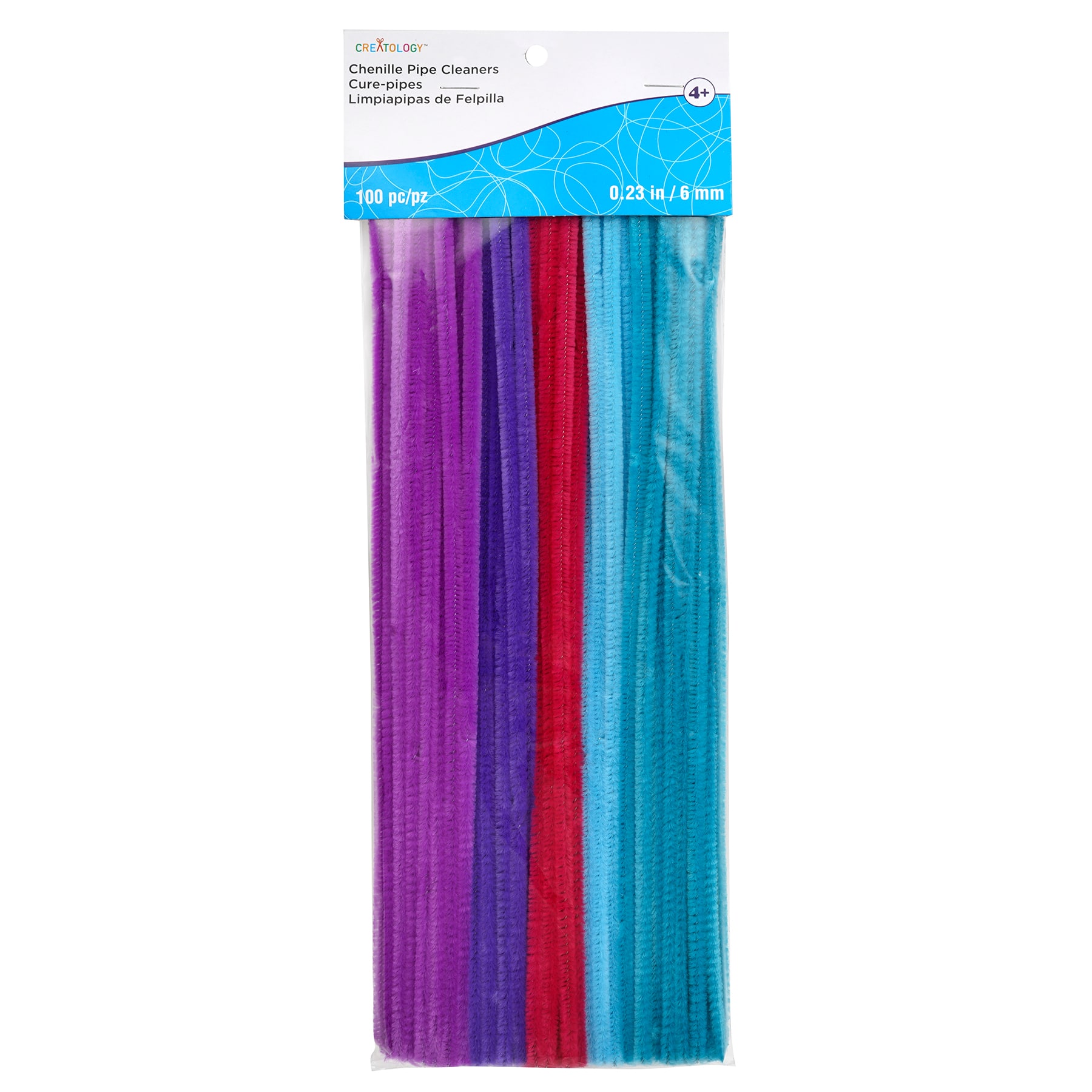 12 Packs: 100 ct. (1,200 total) Candy Color Chenille Pipe Cleaners by Creatology™