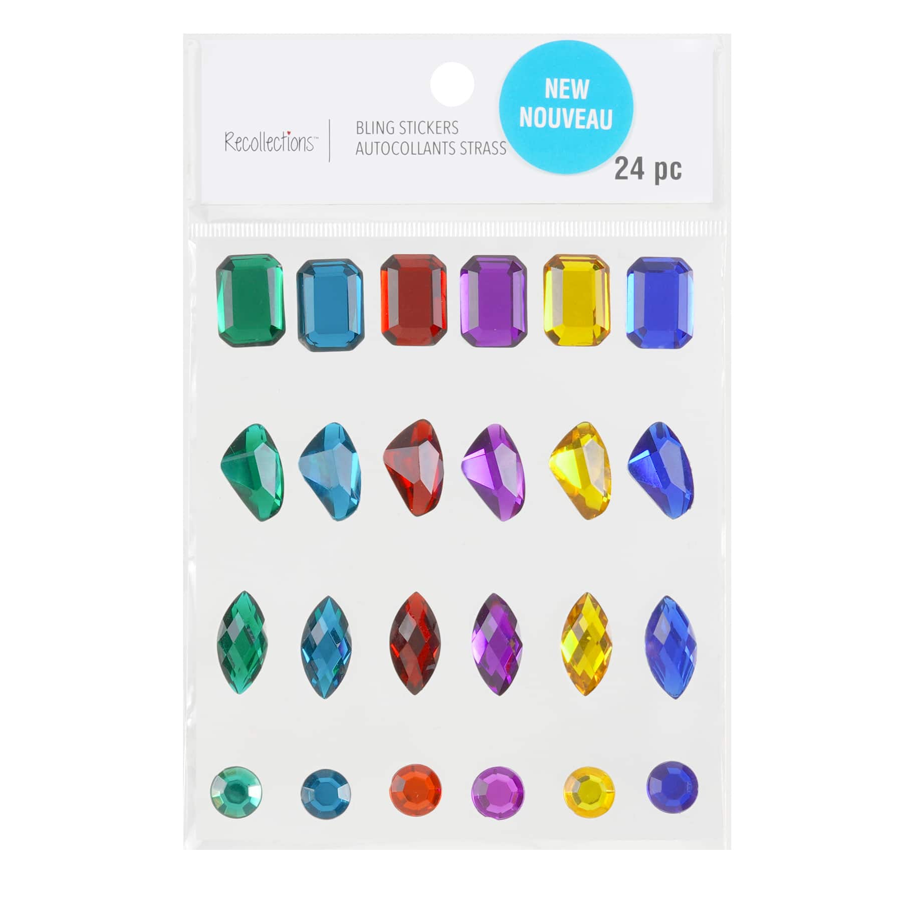 Recollections Jewel Bling Gemstone Stickers - Each