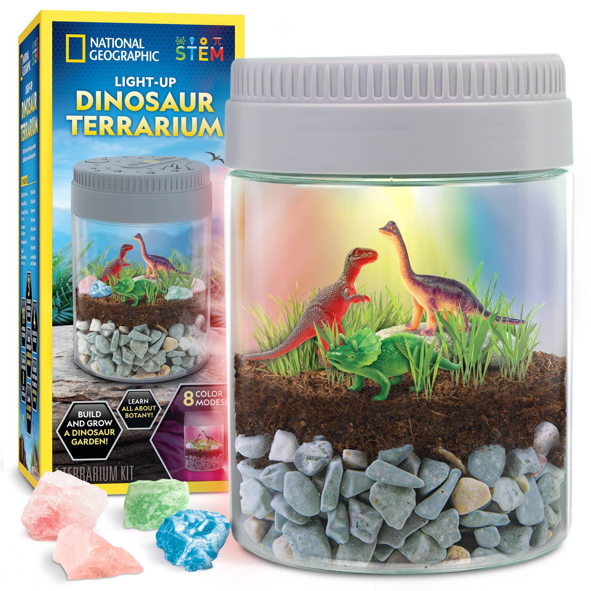 National Geographic&#x2122; Light-Up Dinosaur Terrarium