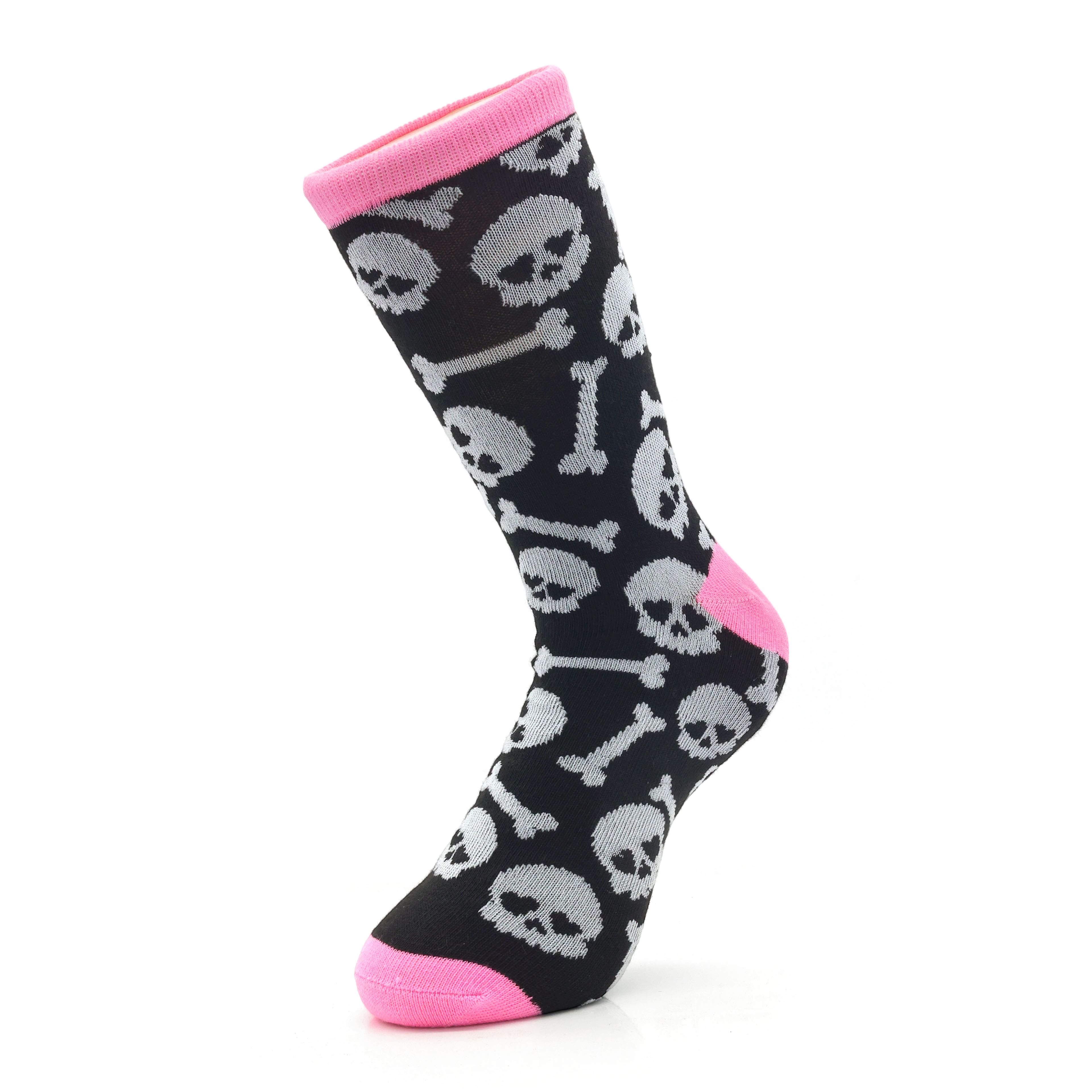 Skull &#x26; Bones Crew Socks by Celebrate It&#x2122;