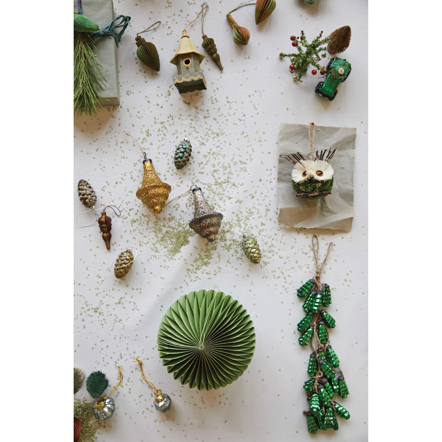 Hello Honey® 6ft. Embossed Mercury Glass Tree Ornament Garland on Jute String