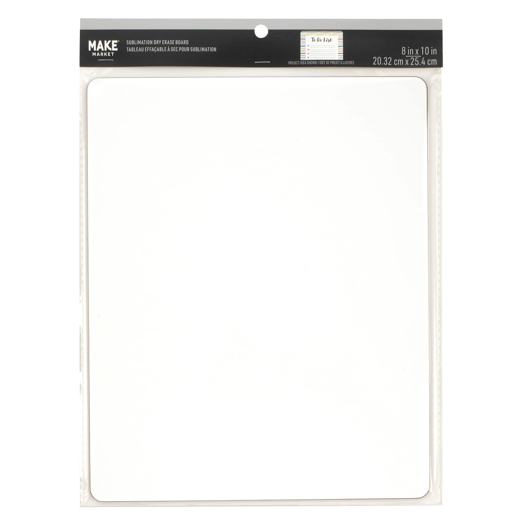 8&#x22; x 10&#x22; Sublimation Dry Erase Board by Make Market&#xAE;