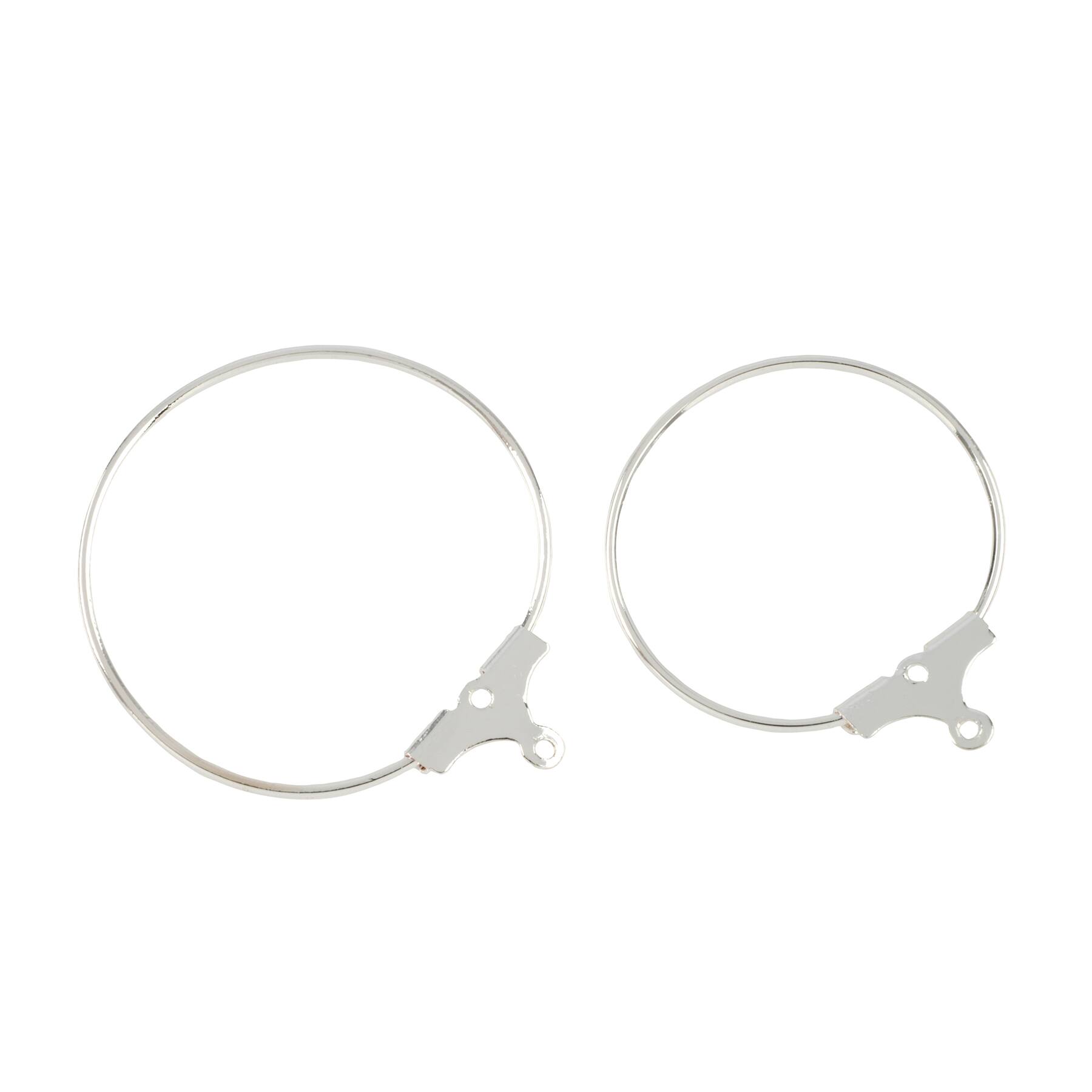 Silver Assorted Bead Hoops, 8ct. by Bead Landing&#x2122;