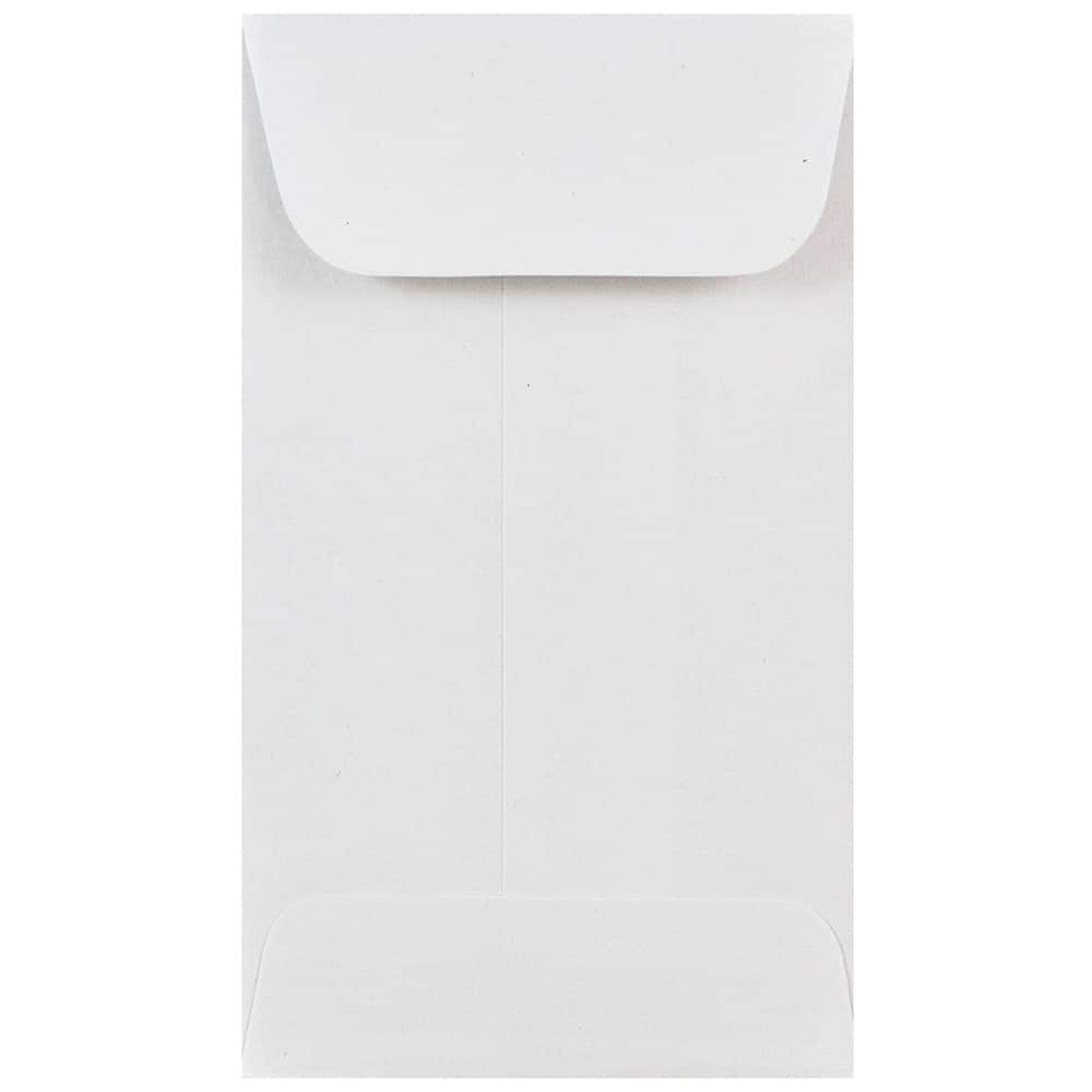 JAM Paper White #3 Coin Business Commercial Envelopes
