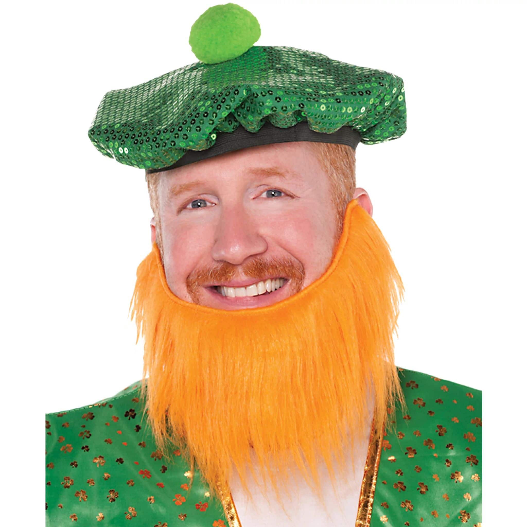 2 Leprechaun Hat And Beard Sets St Patricks Day Green