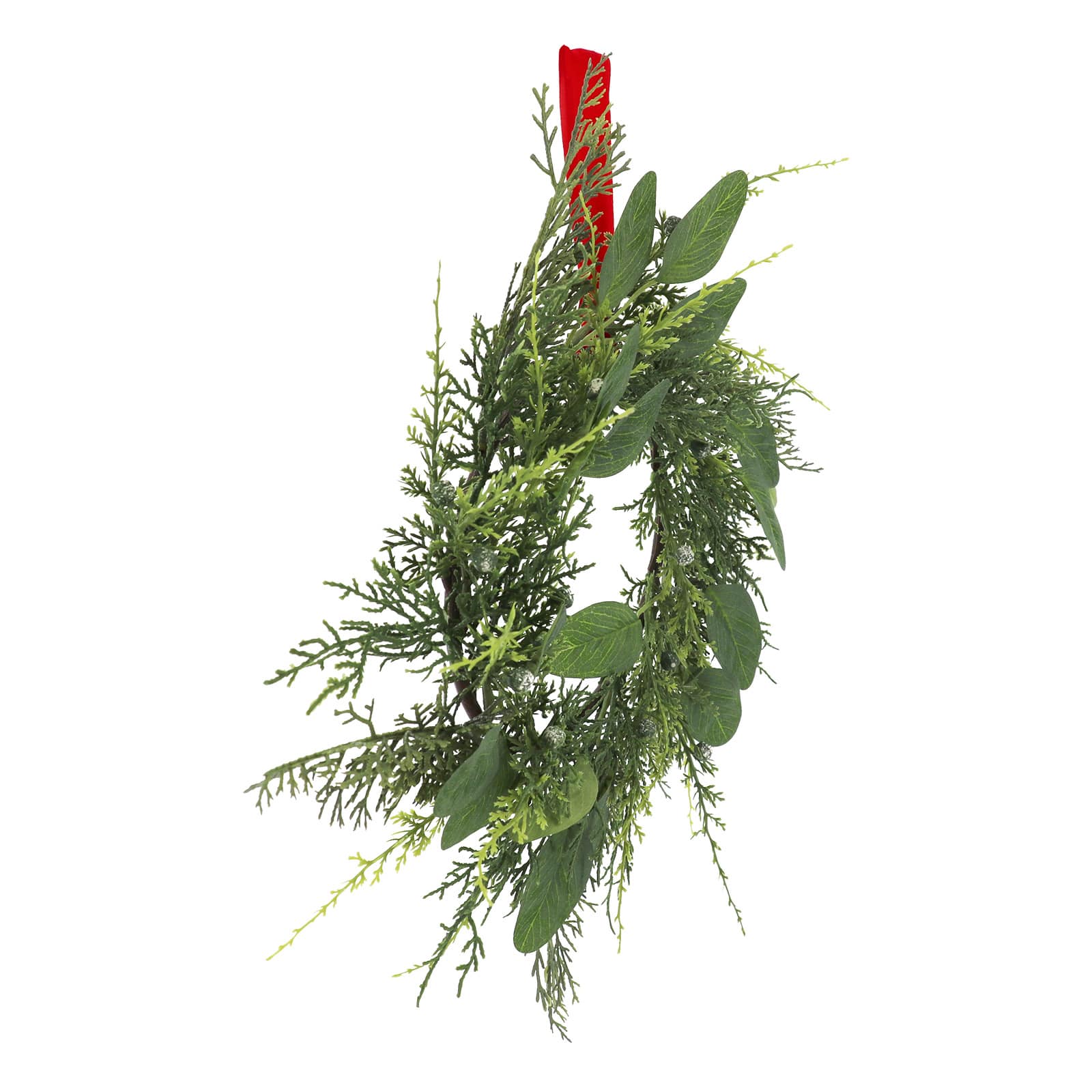 16&#x22; Mini Cedar &#x26; Eucalyptus with Blue Berry Wreath by Ashland&#xAE;