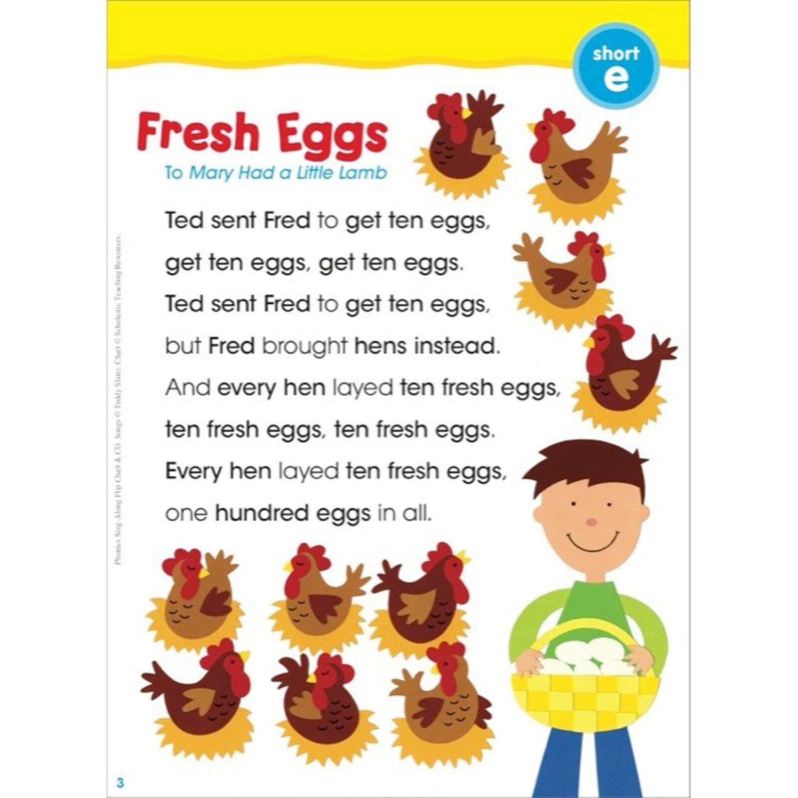 Scholastic® Teaching Resources Phonics Sing-Along Flip Chart & CD