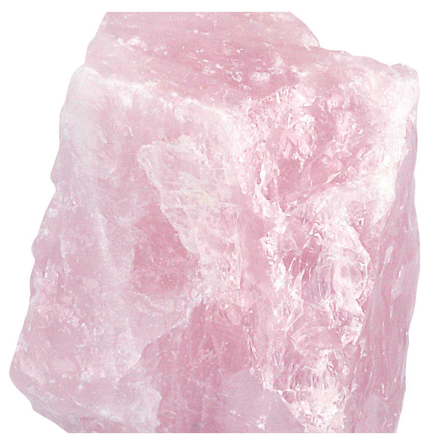 Rose Quartz on metal Stand